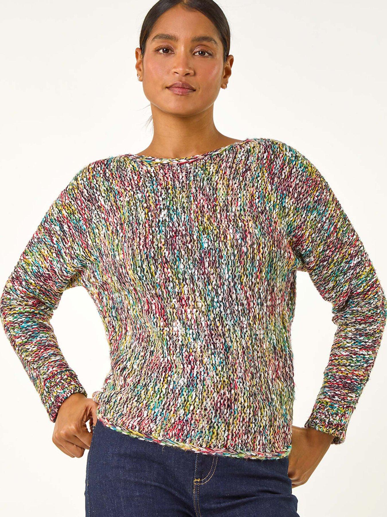 roman-patterned-tape-yarn-knit-jumper-multi