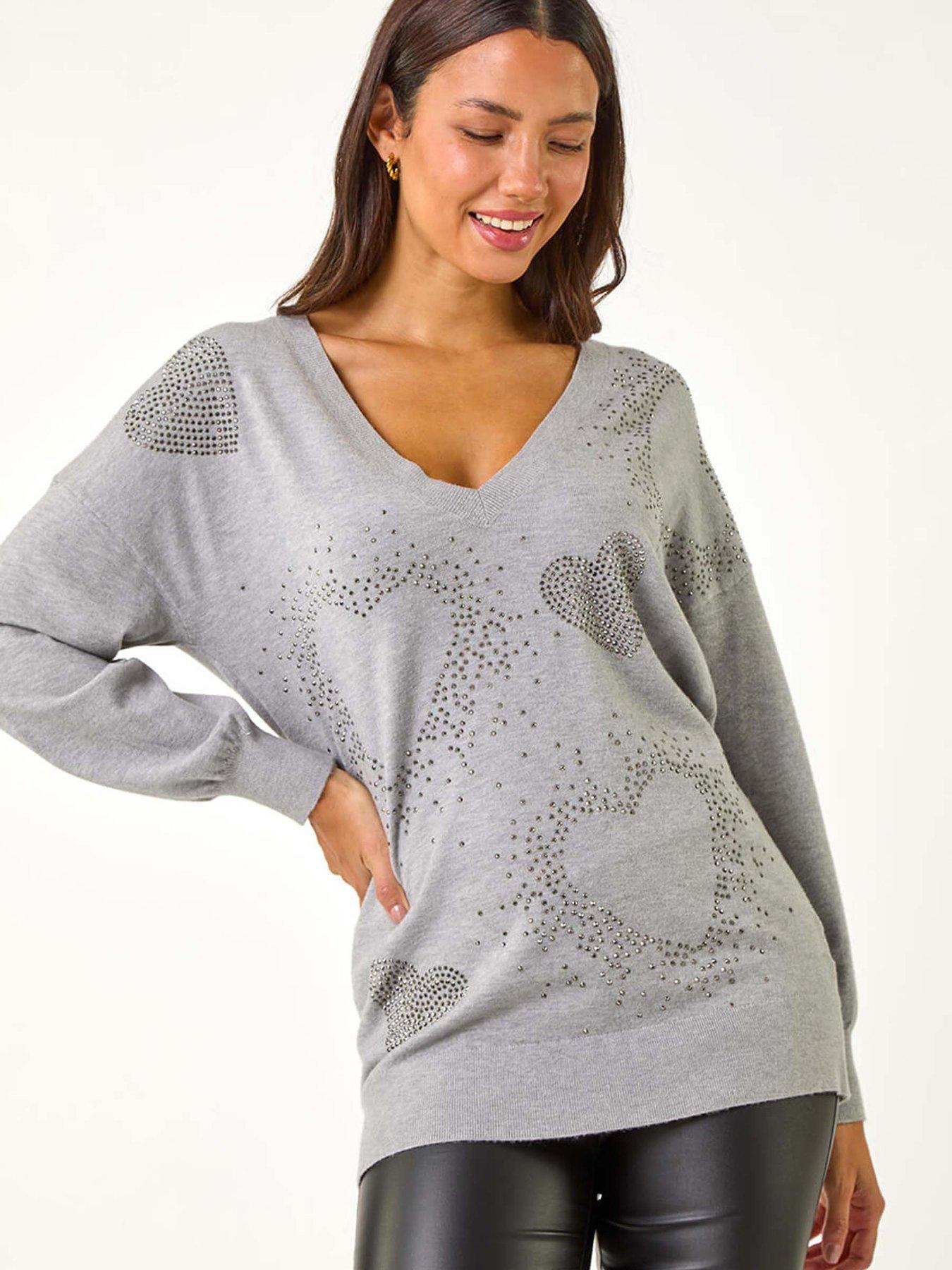 roman-v-neck-heart-hotfix-detail-jumper-light-grey