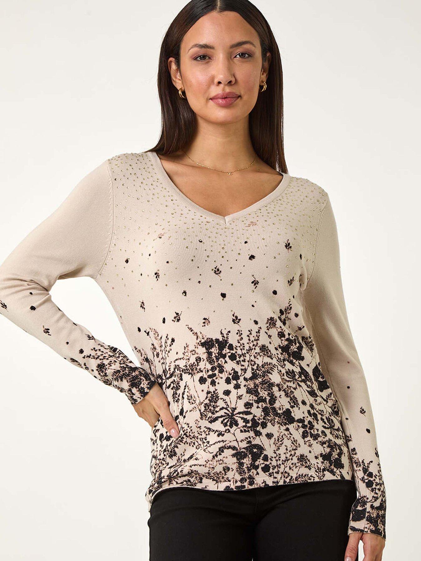 roman-floral-hotfix-v-neck-knit-jumper-biscuit