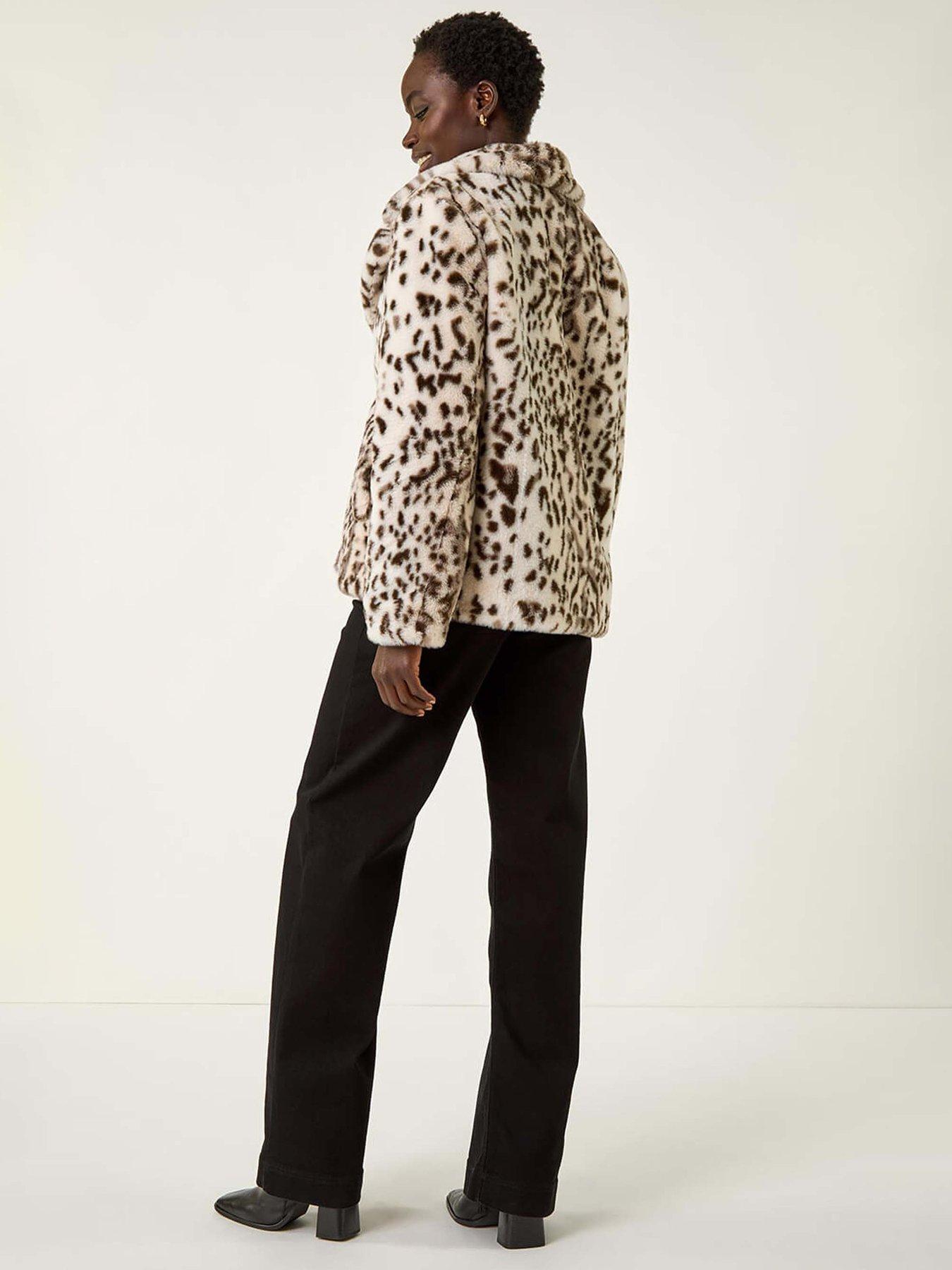 roman-faux-animal-fur-coat-brownstillFront