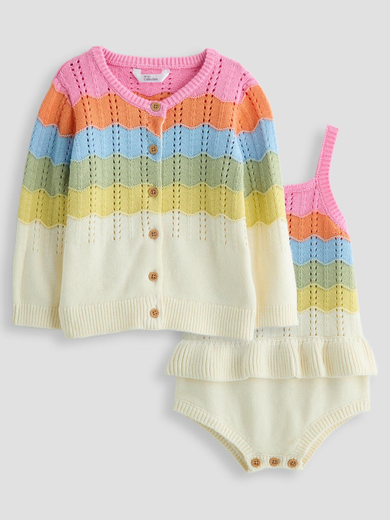 The Very Collection Ombre Knit Romper And Cardigan Set