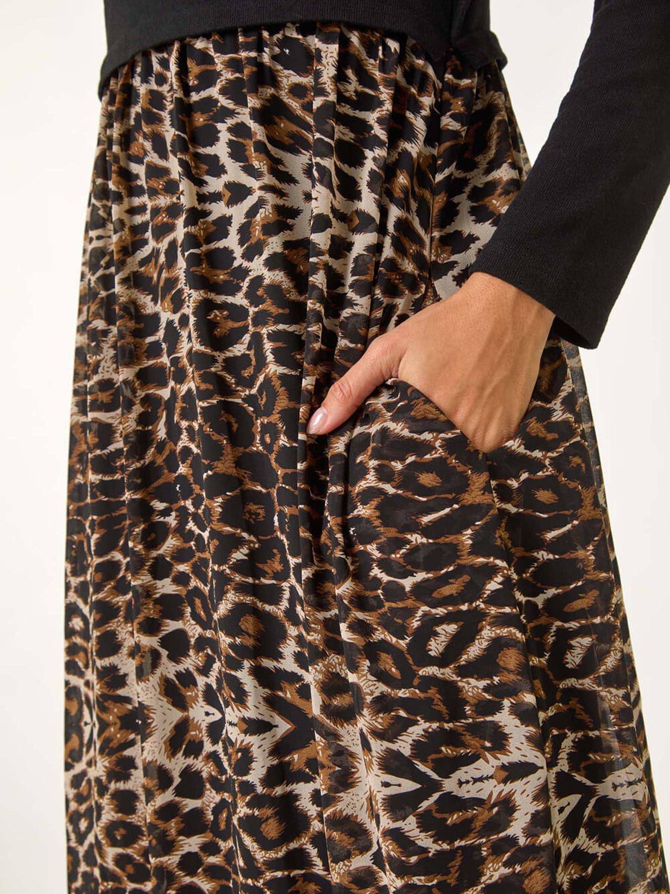 roman-2-in-1-animal-print-stretch-midi-dress-beigedetail