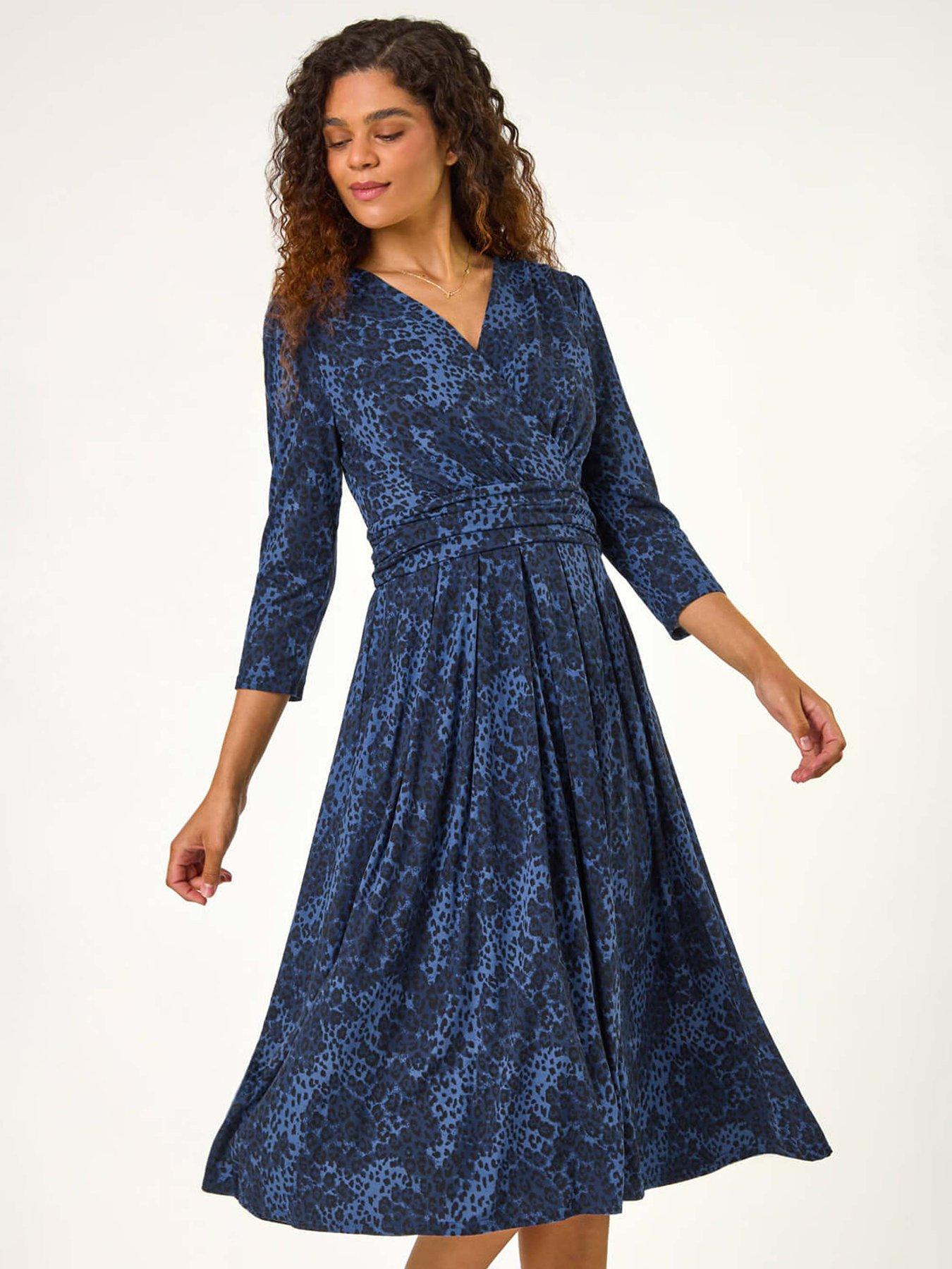 roman-animal-print-mock-wrap-midi-dress-blueback