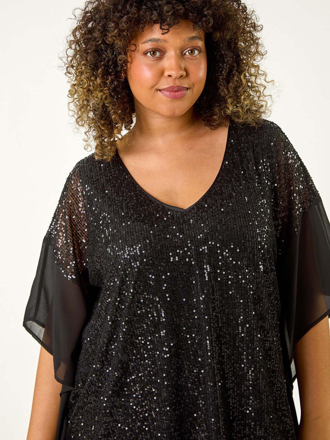 roman-curve-full-sequin-chiffon-overlay-top-blackoutfit