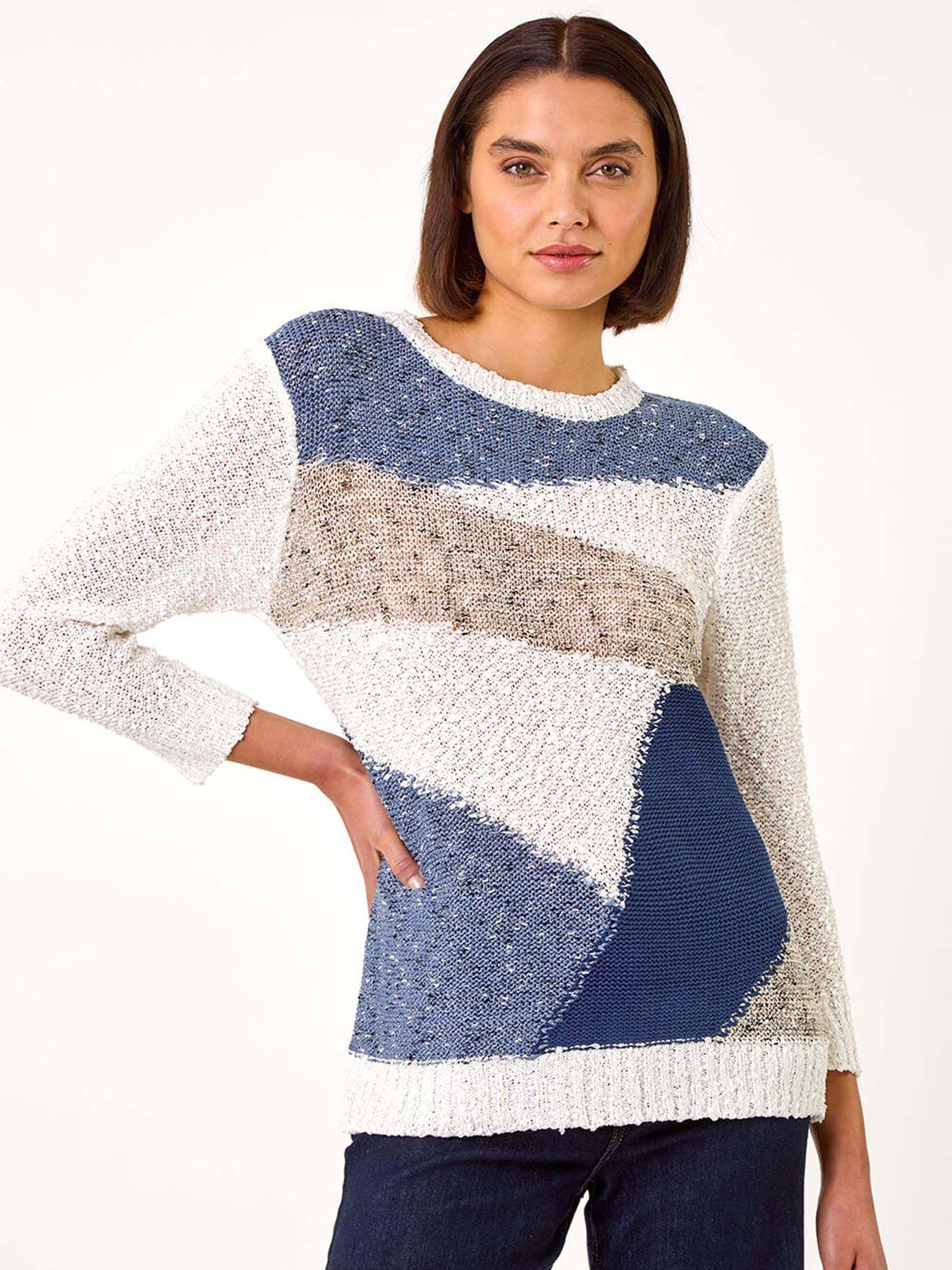 roman-textured-colour-block-jumper-blue