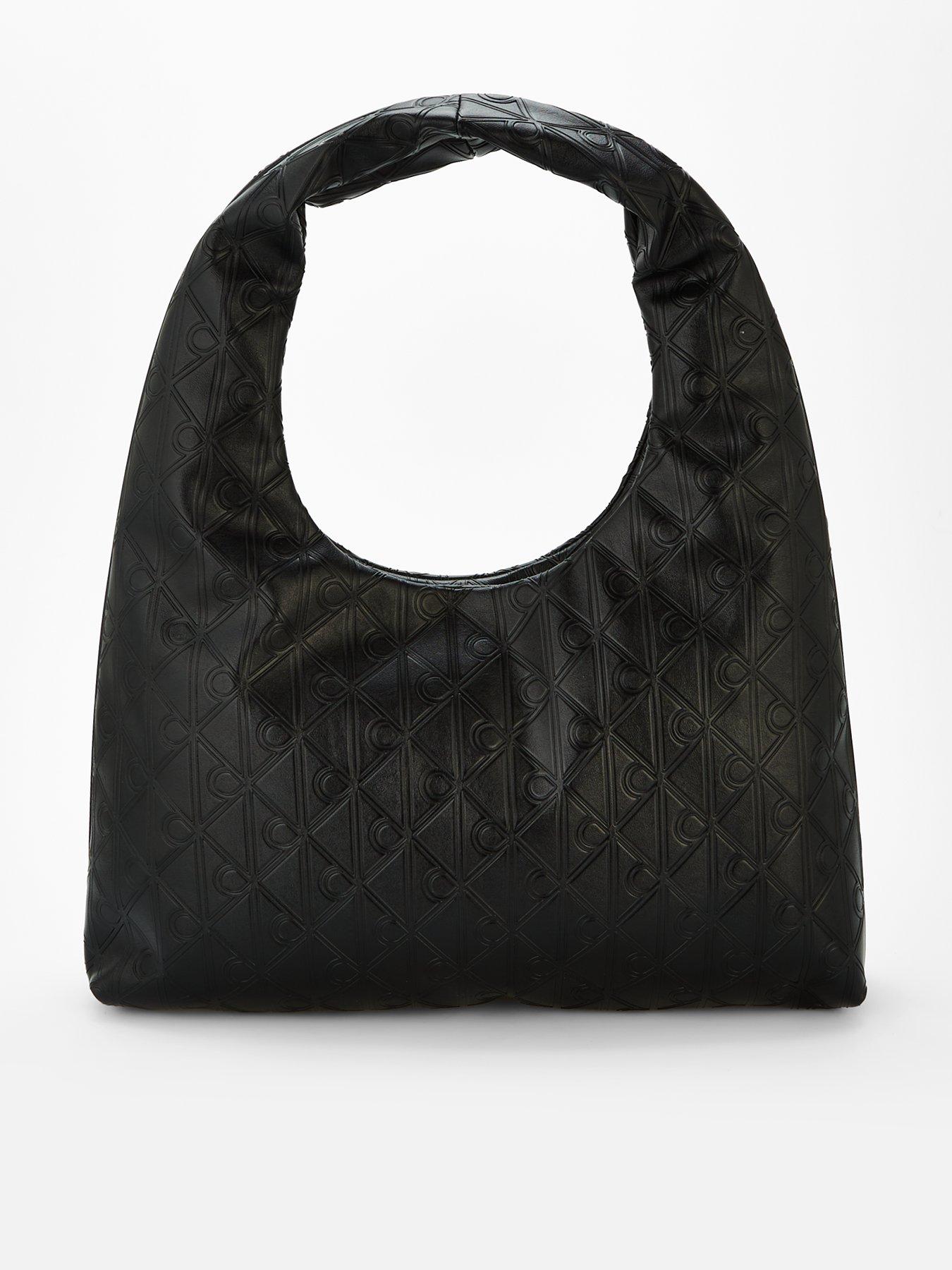 calvin-klein-large-puffer-shoulder-bag-blackfront