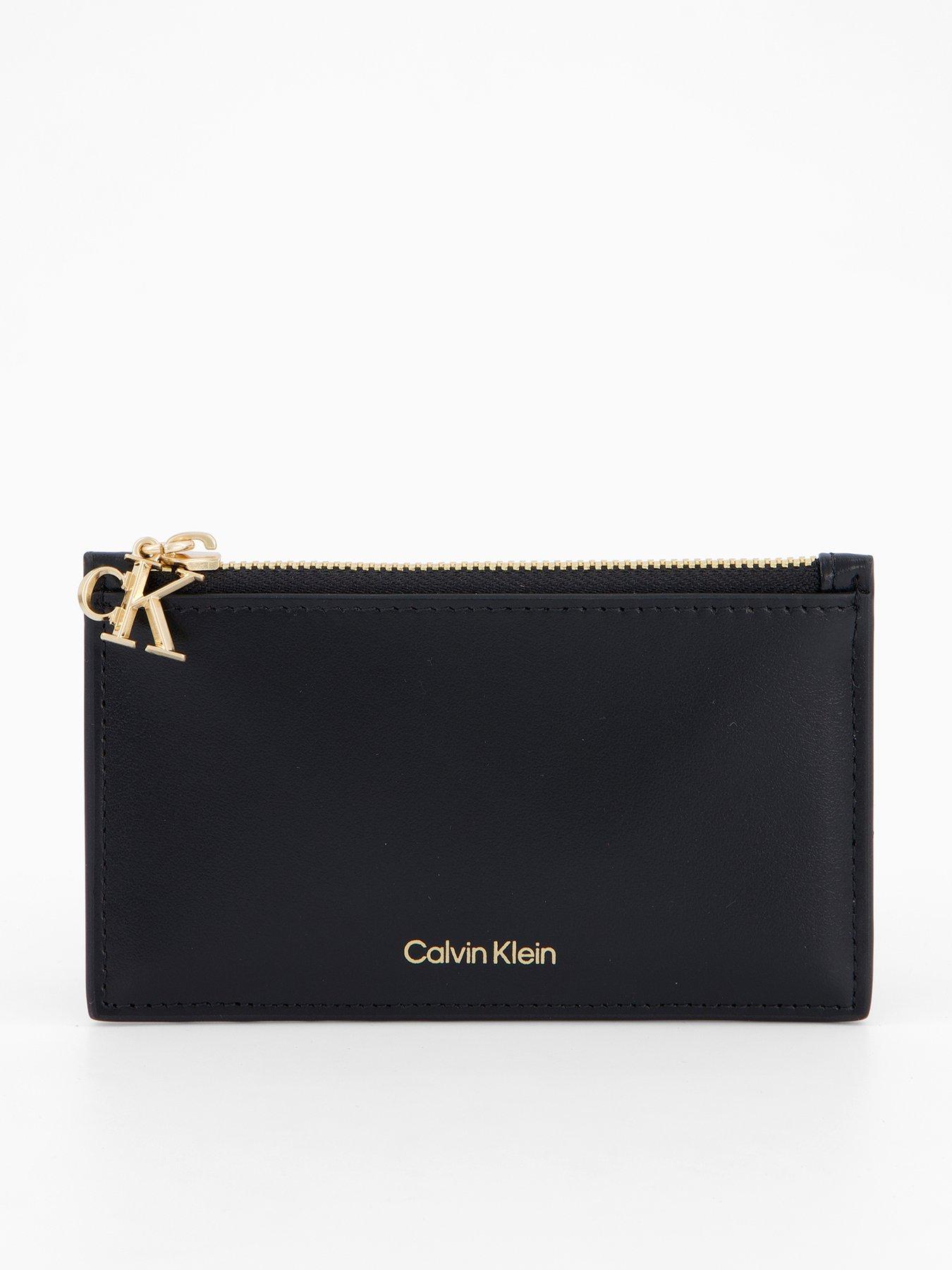Calvin Klein Zip Up Card Case - Black