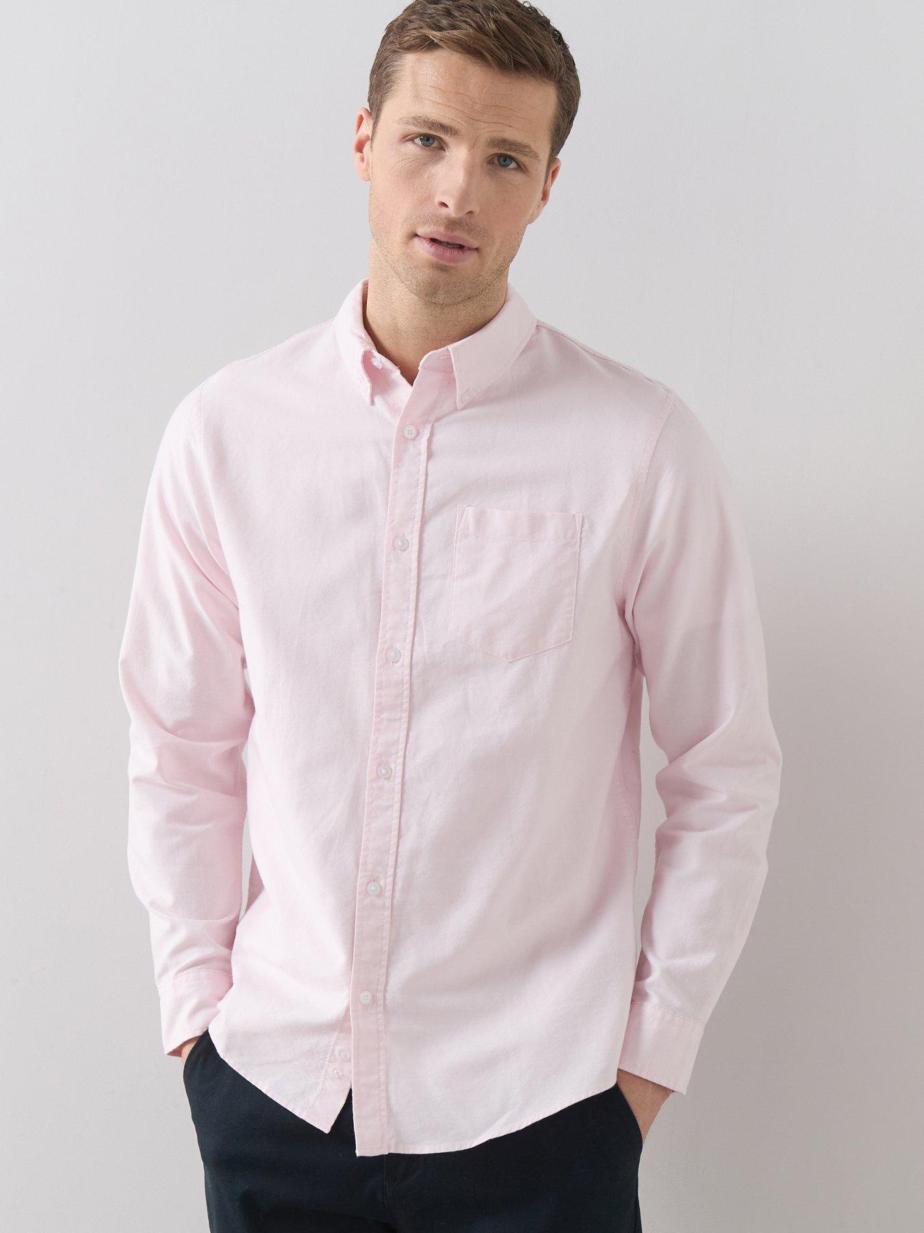 the-very-collection-pure-cotton-long-sleeve-button-down-oxford-shirt-pink