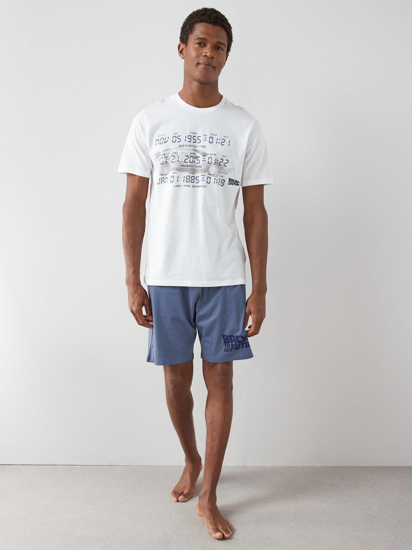 back-to-the-future-back-to-future-short-pyjama-set-navyback