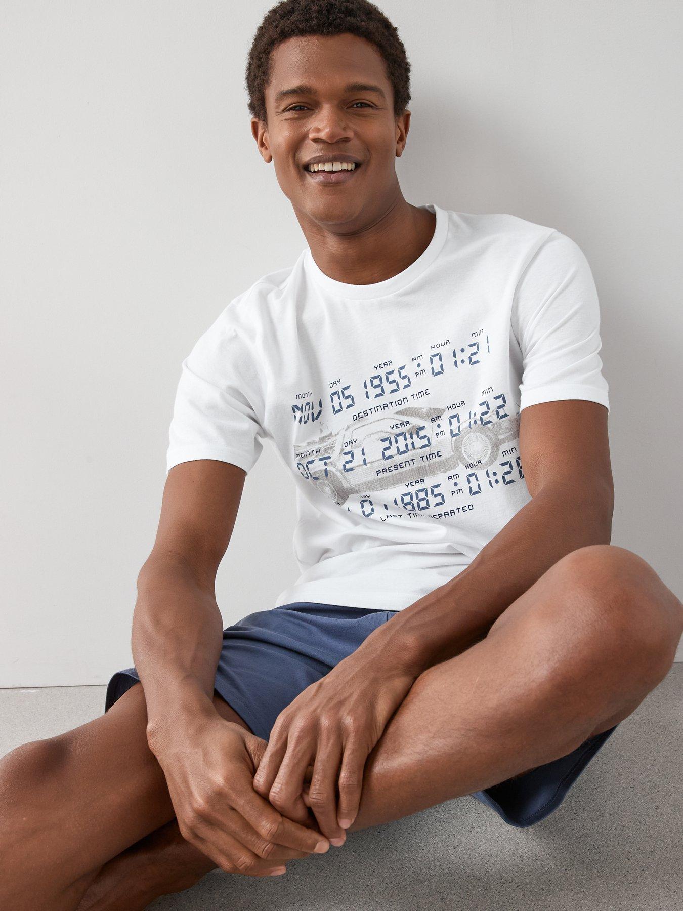 back-to-the-future-back-to-future-short-pyjama-set-navydetail