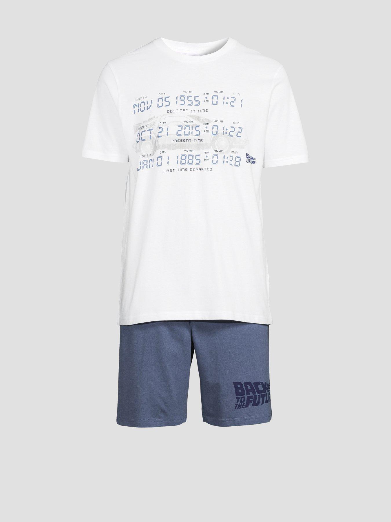 Image 7 of 7 of The Very Collection Back To Future Short Pyjama Set - Navy