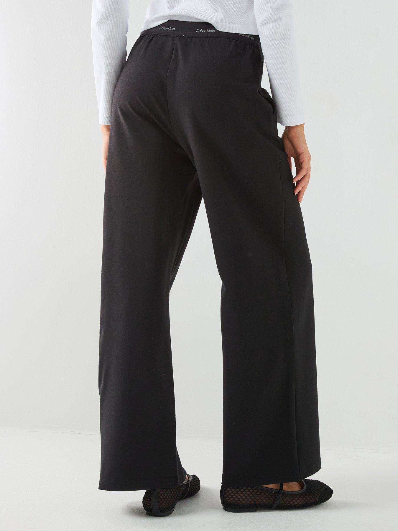 Image 2 of 5 of Calvin Klein Jeans Ponte Logo Trousers - Black