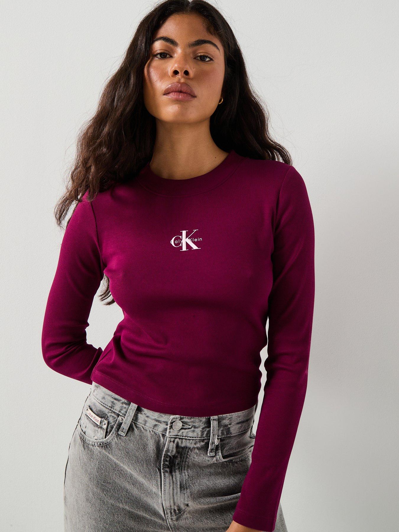 calvin-klein-jeans-monogram-baby-t-shirt-redfront