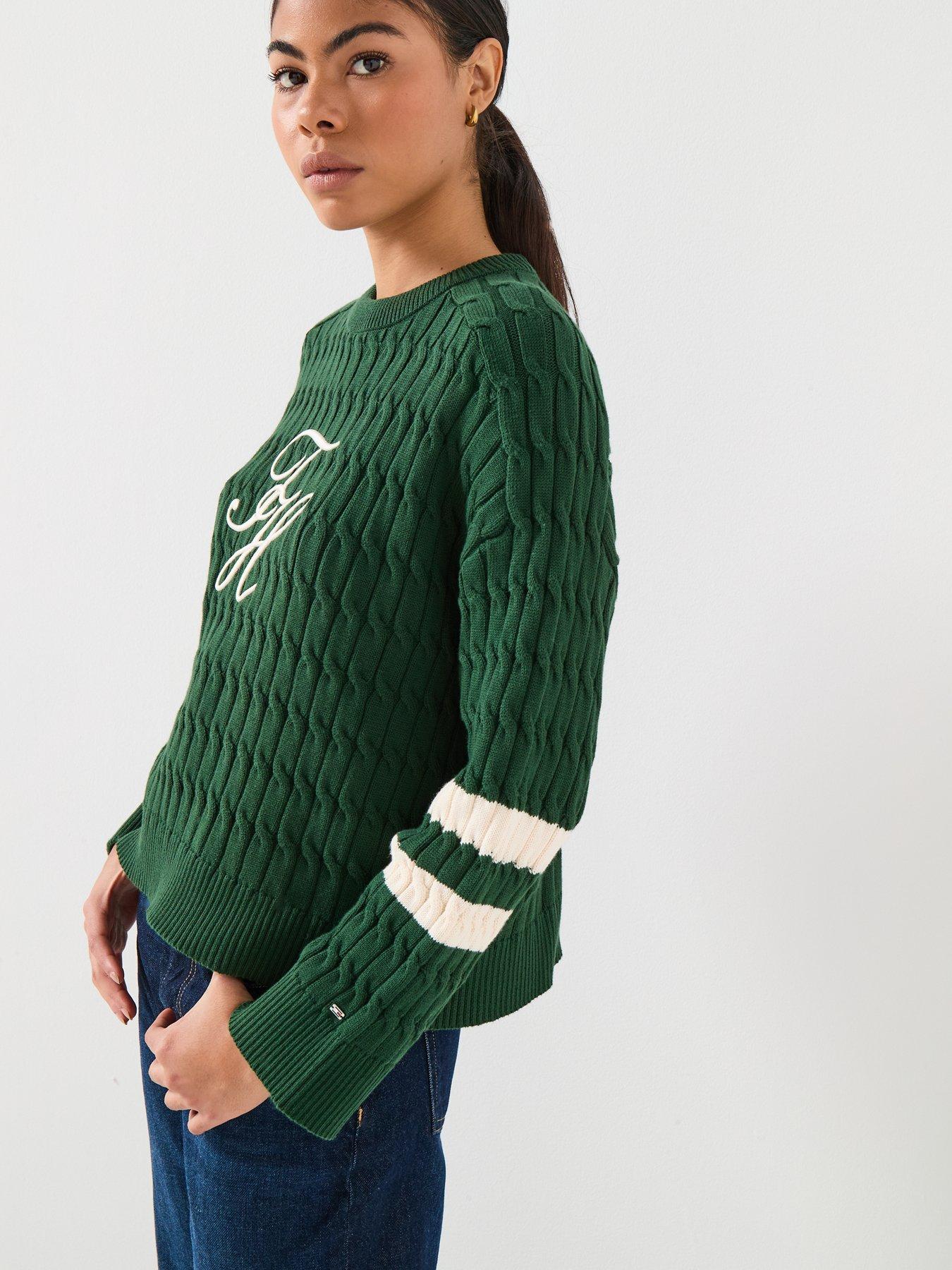 tommy-hilfiger-textured-crew-neck-jumper-greenoutfit
