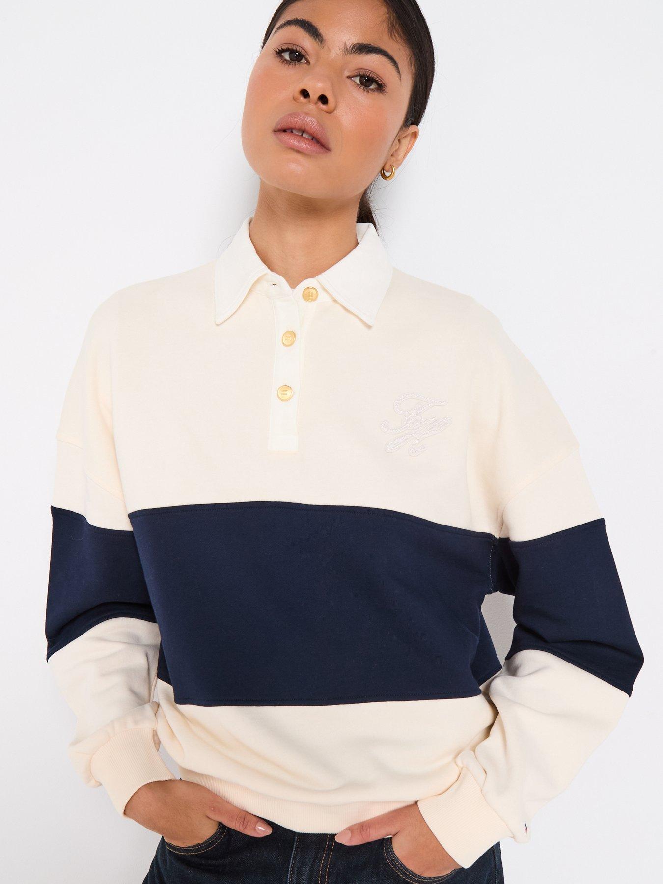 tommy-hilfiger-gold-button-rugby-fleece-sweatshirt-creamdetail