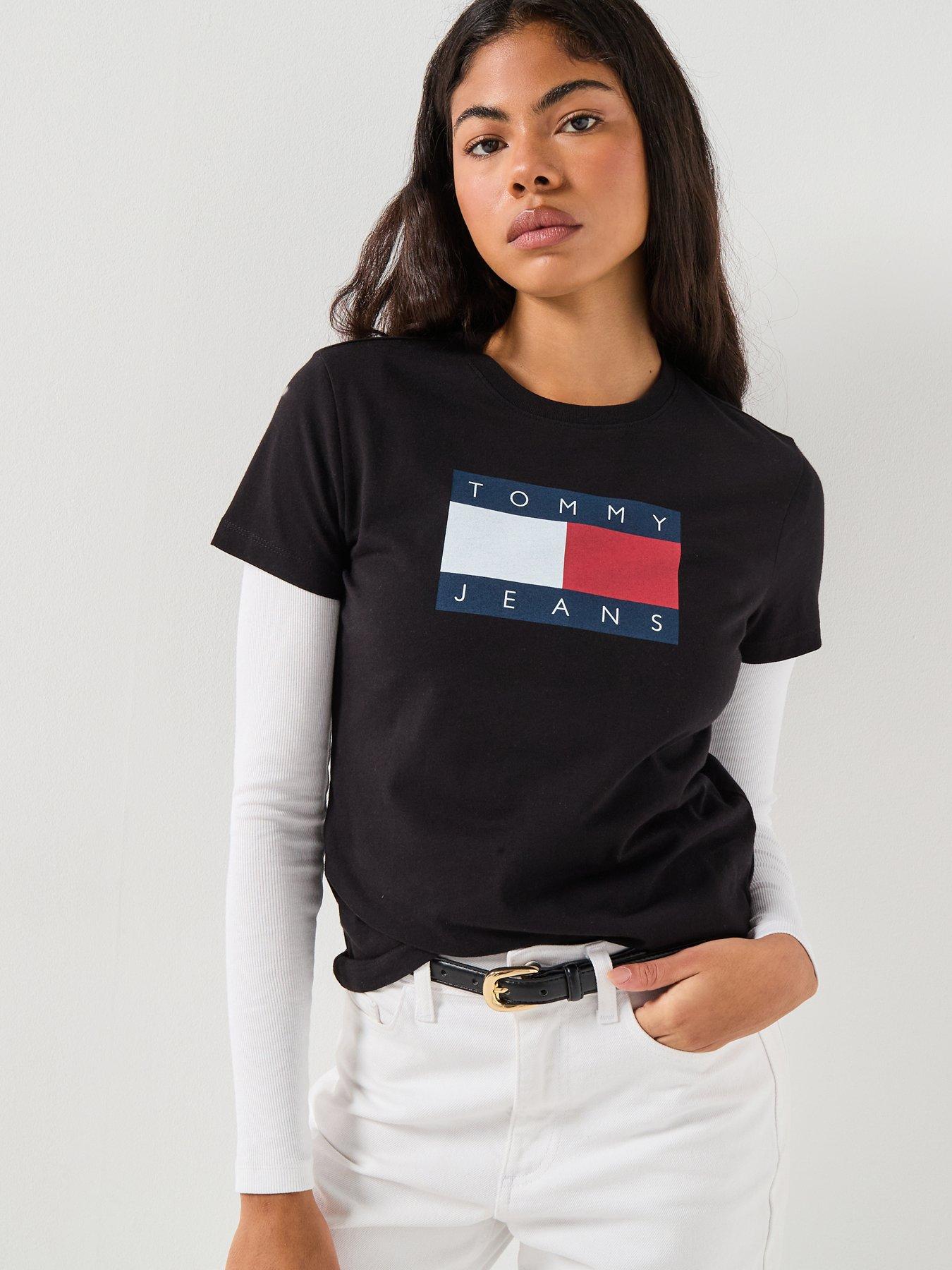 tommy-jeans-logo-flag-t-shirt-black