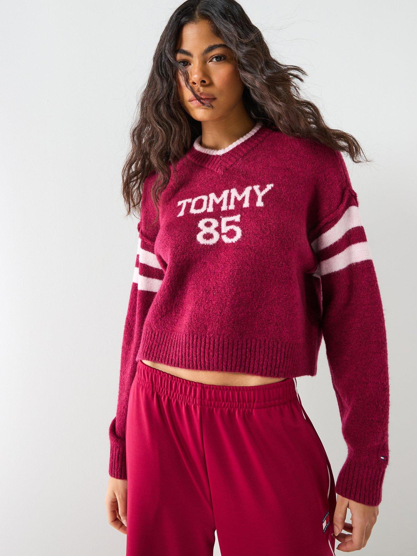 tommy-jeans-85-varsity-v-neck-relaxed-sweater-lavish-cerise-red