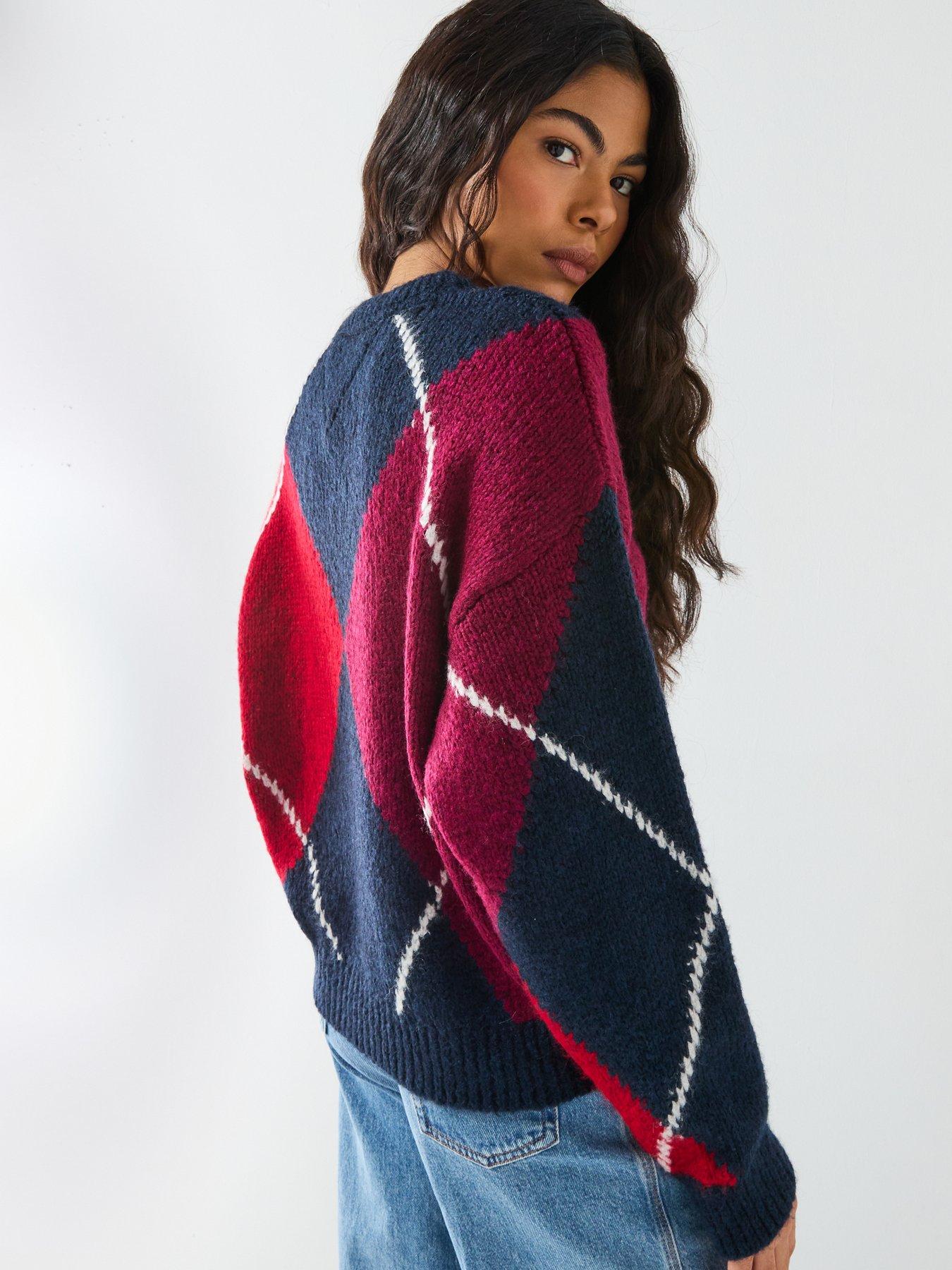 tommy-jeans-argyle-crew-neck-sweater-dark-night-navy-bluestillFront