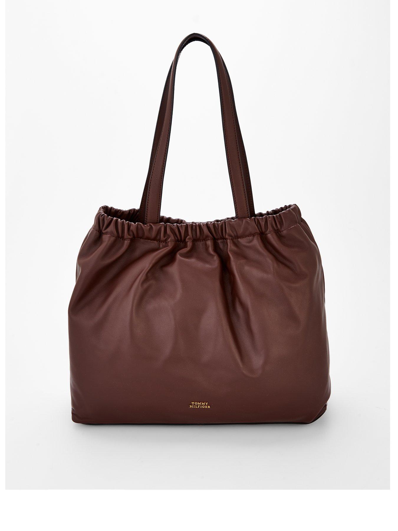 Tommy Hilfiger Soft Leather Tote - Brown