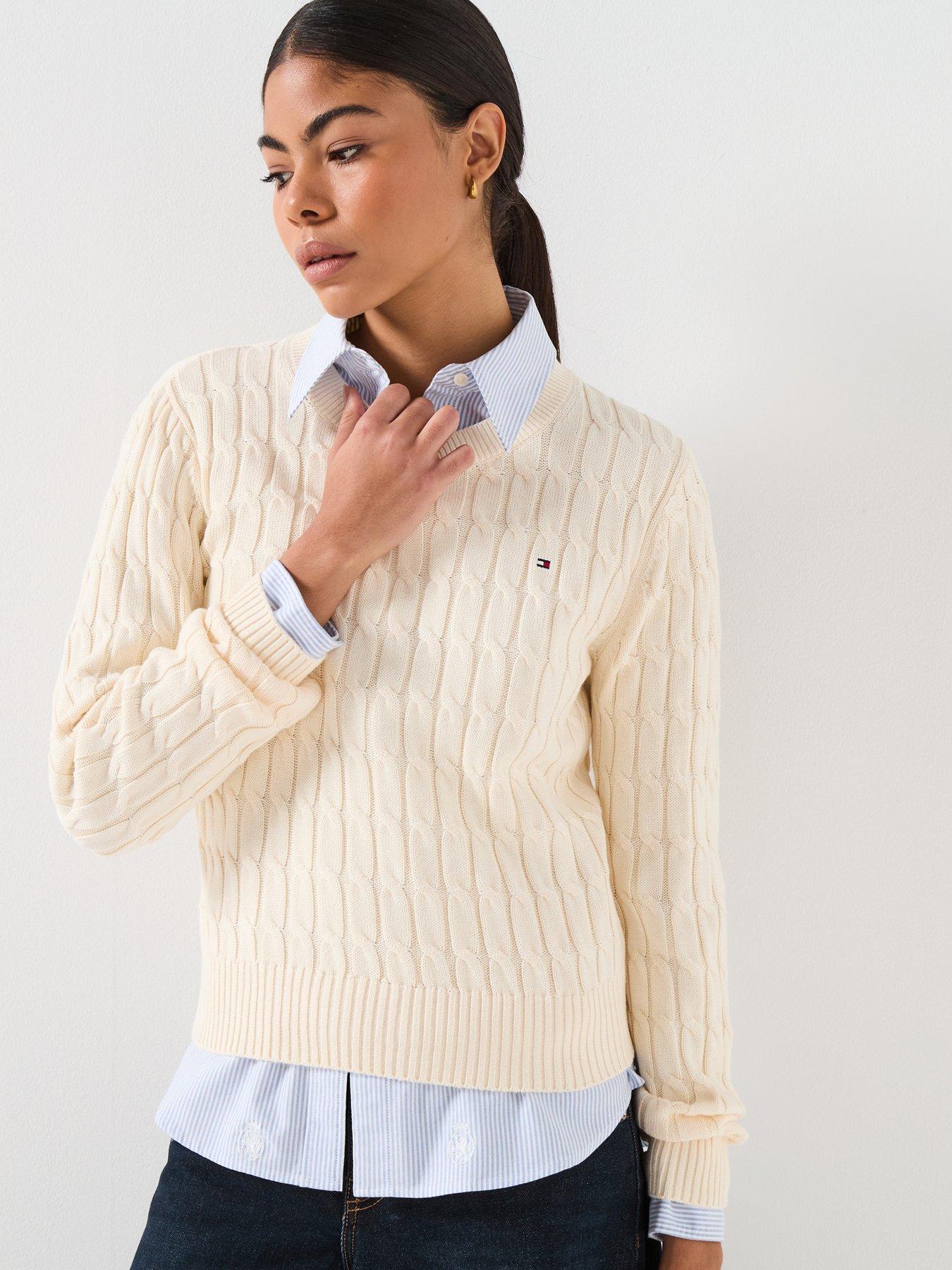 tommy-hilfiger-cable-knit-long-sleeve-sweater-cream