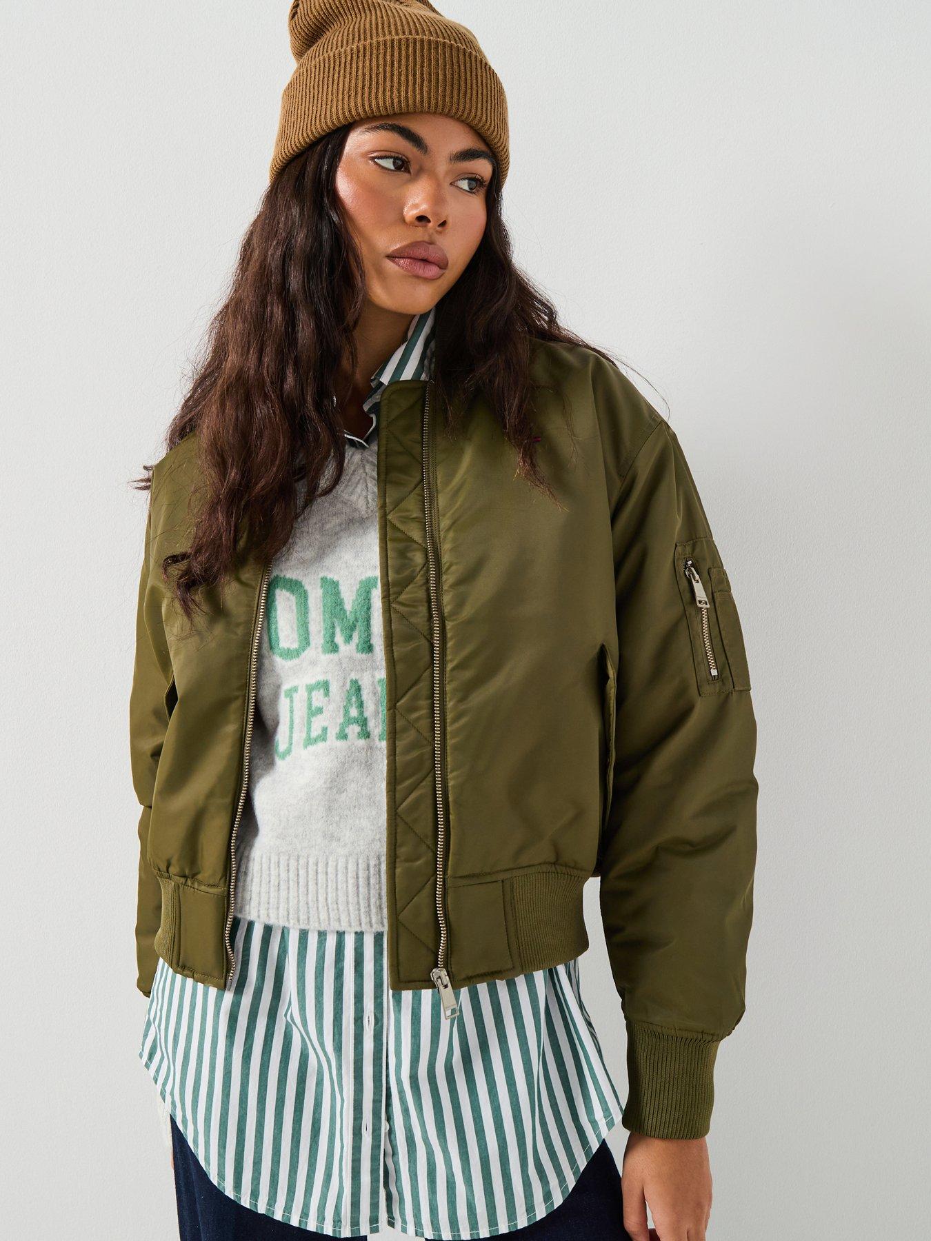 tommy-jeans-essential-bomber-jacket-tundra-olive-greenfront
