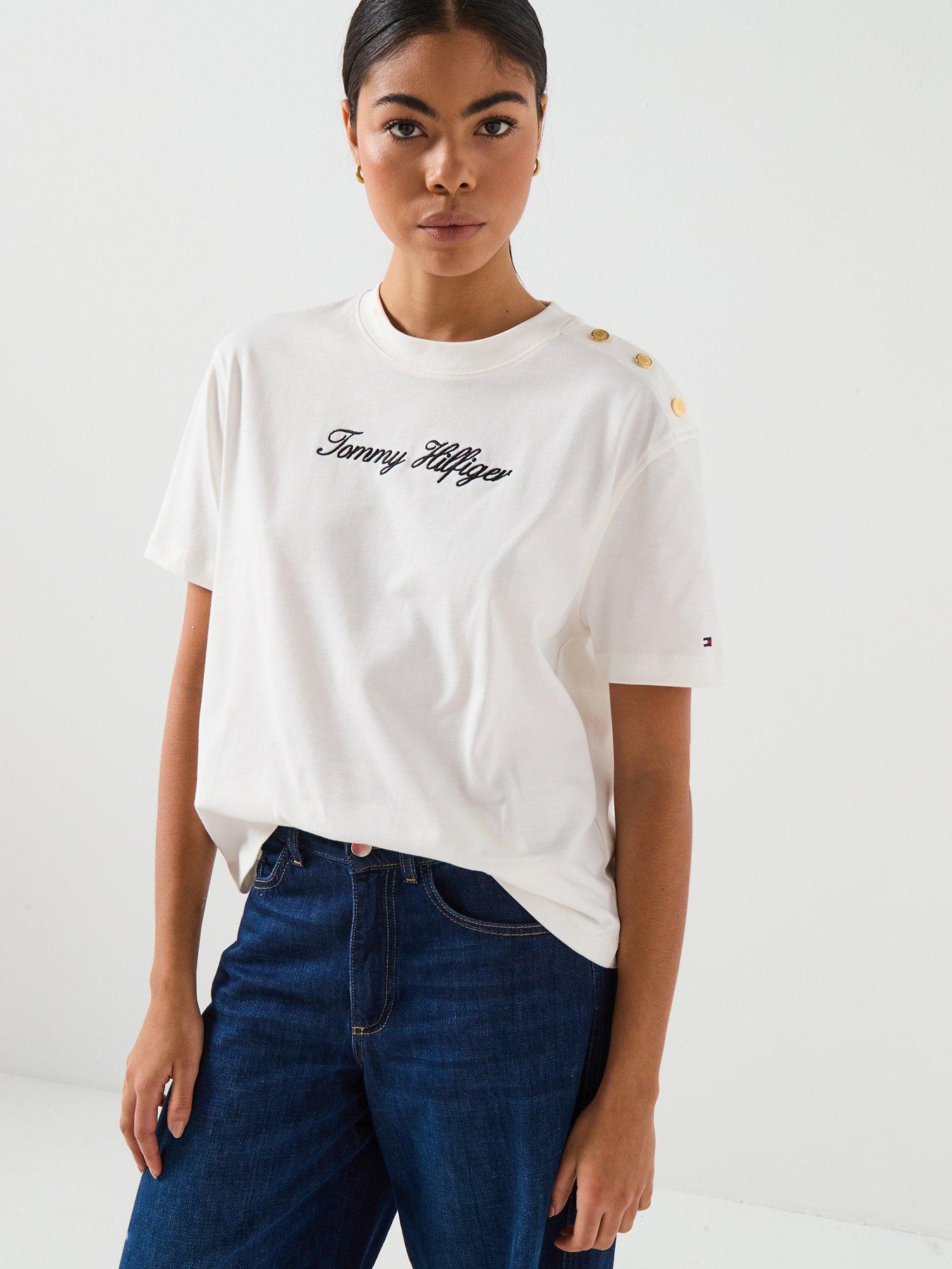 tommy-hilfiger-gold-button-detailed-top-whitefront