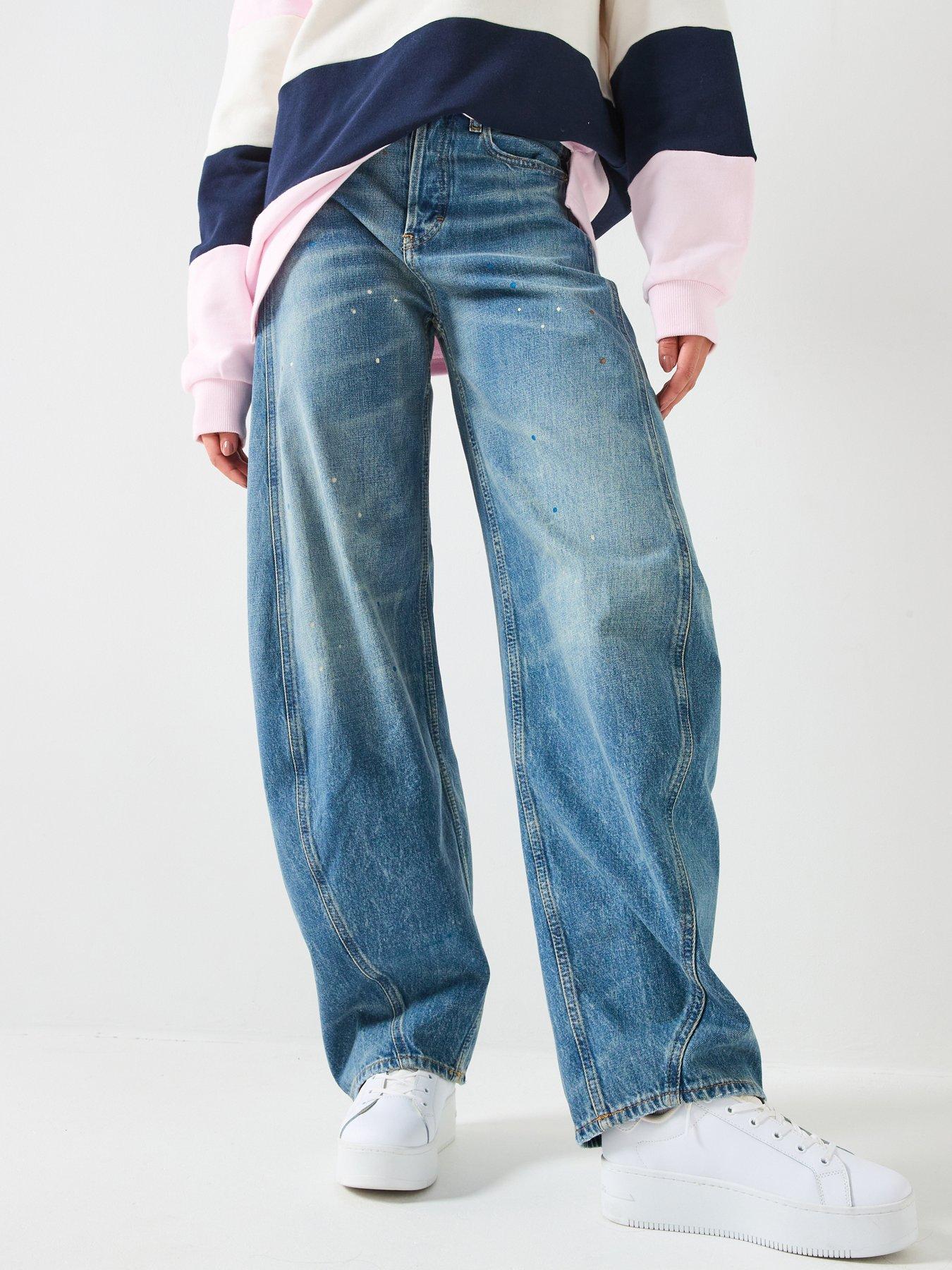 Tommy Jeans Ella Mid Rise Barrel Jean - Denim Medium Blue