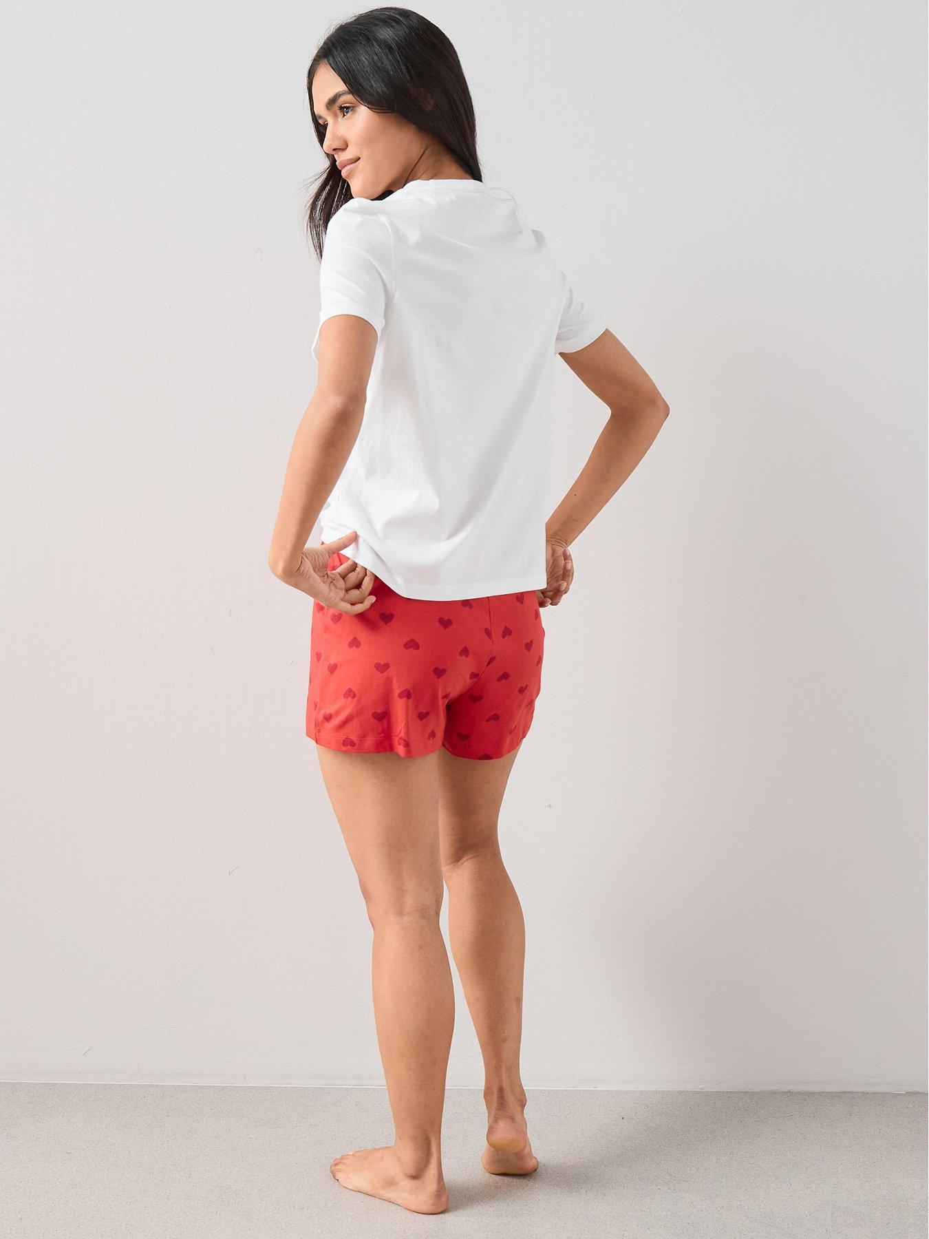 Image 5 of 5 of The Very Collection Minnie Mouse Cherry Short Pyjama Set - Red