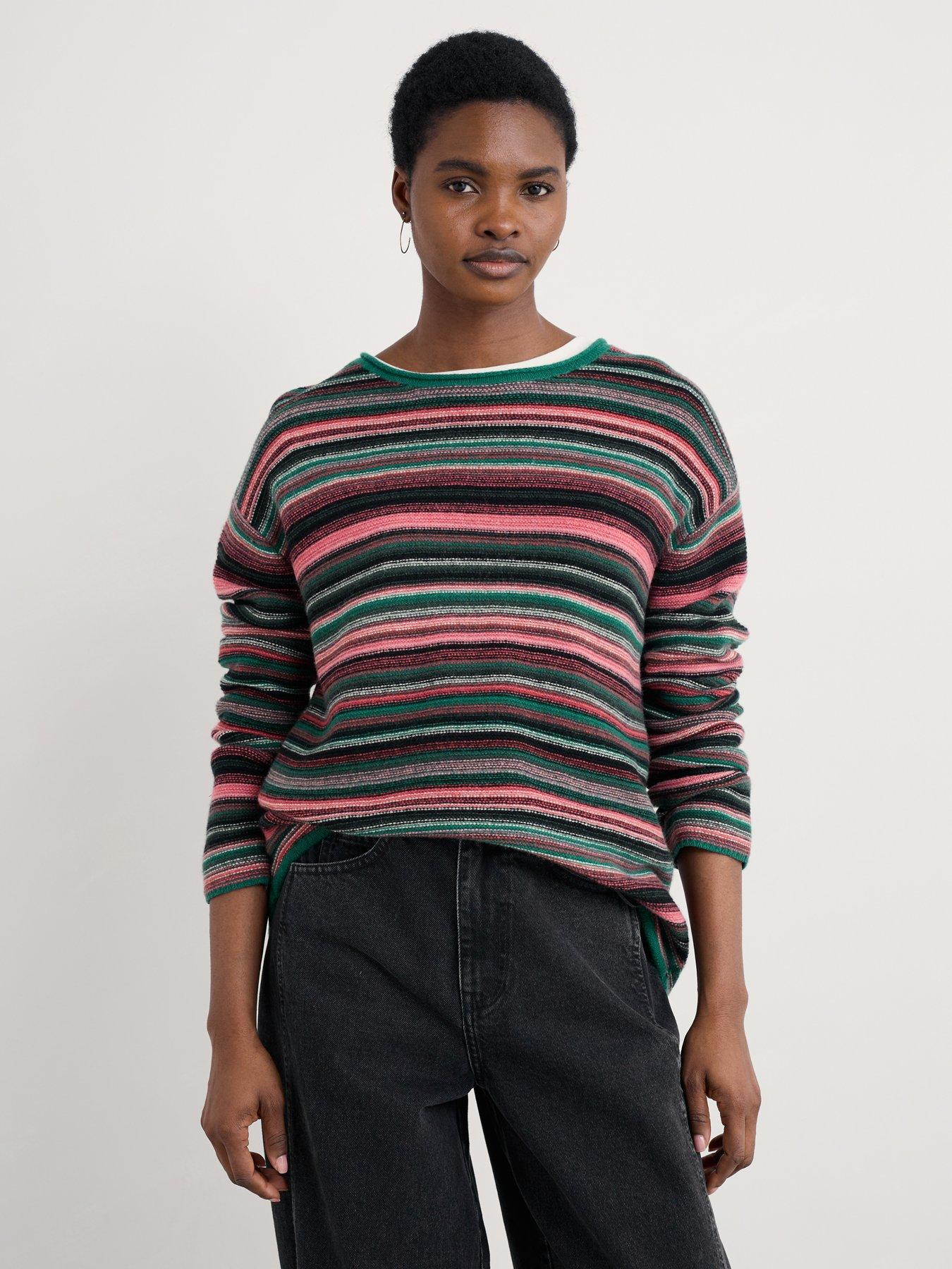 Seasalt Cornwall Fruity Jumper Ii - Ripple Marks Squash Multi - Blue