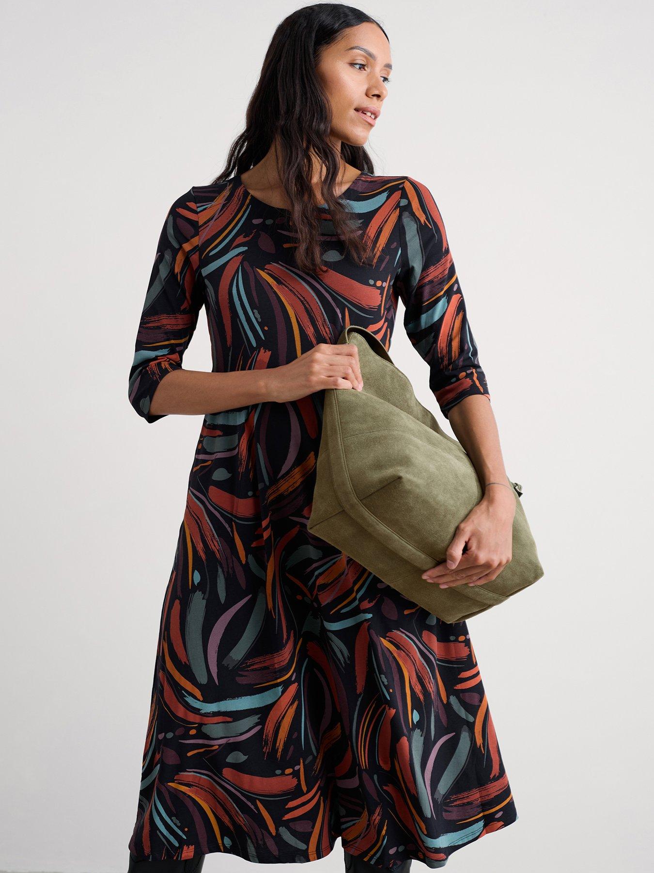 Seasalt Cornwall Veronica Dress - Dune Marks Onyx