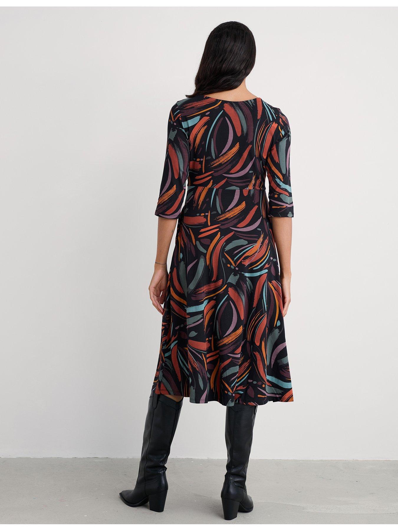 Image 2 of 4 of Seasalt Cornwall Veronica Dress - Dune Marks Onyx