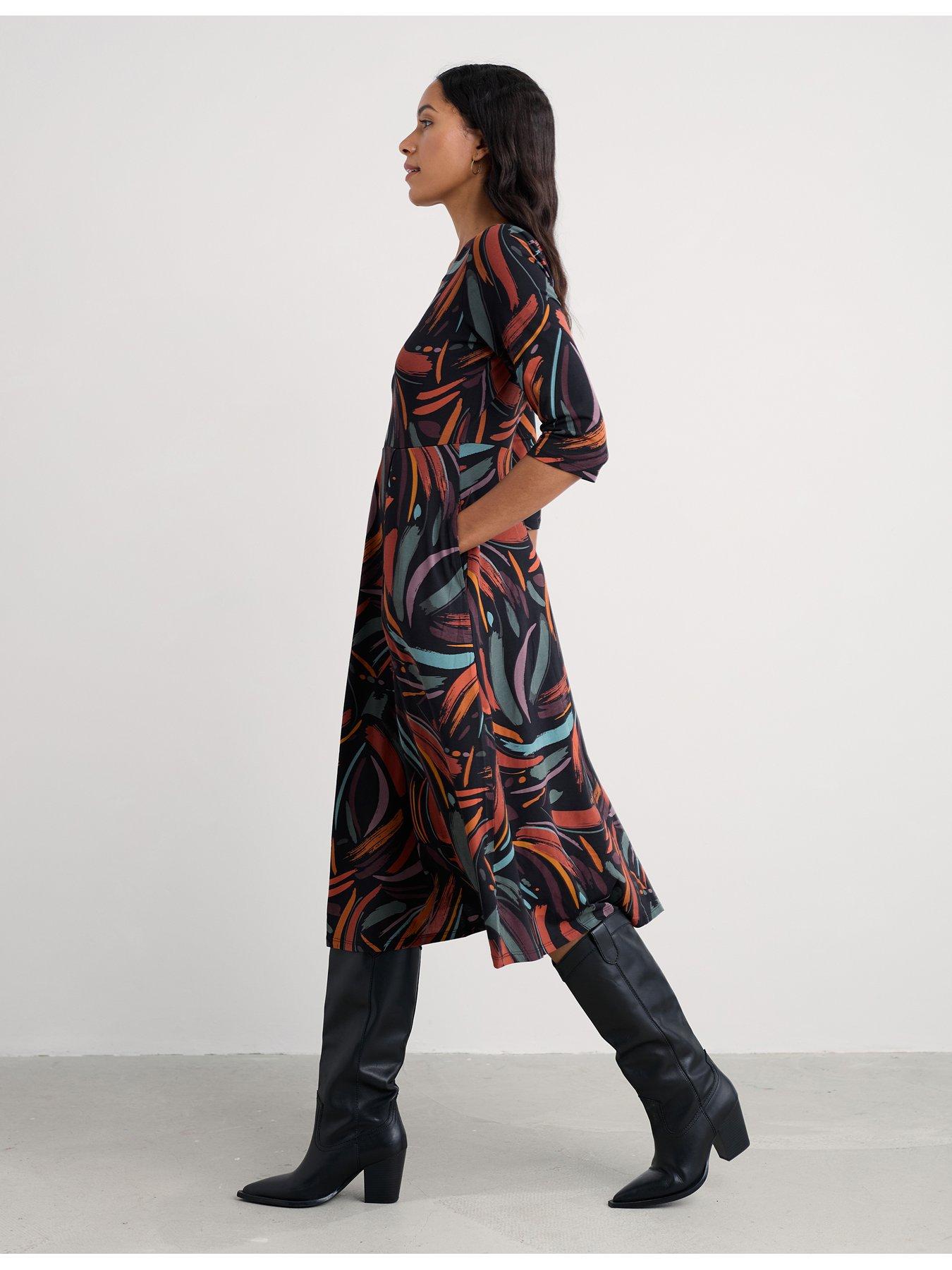 Image 3 of 4 of Seasalt Cornwall Veronica Dress - Dune Marks Onyx