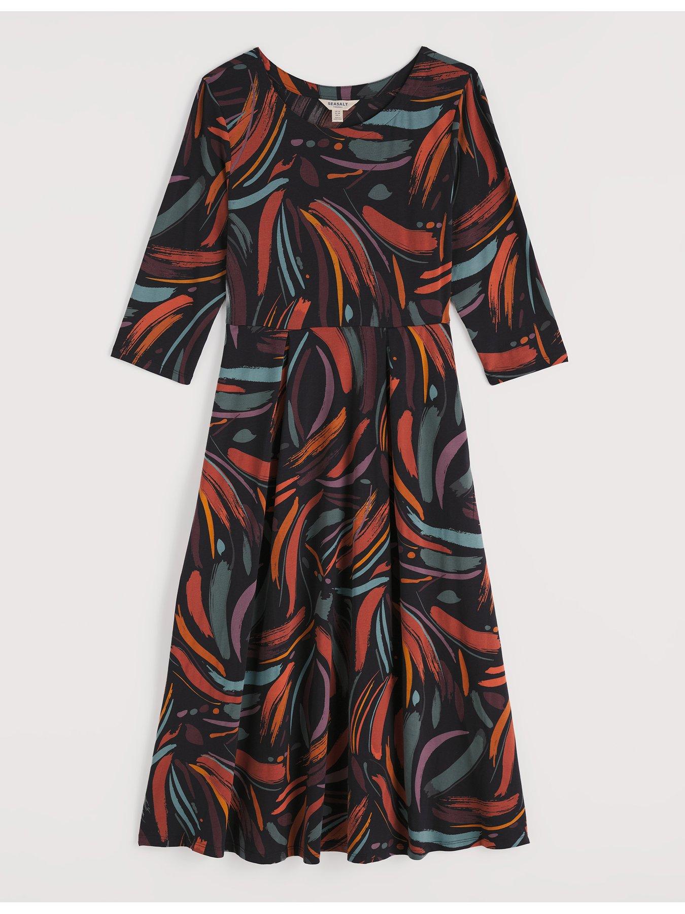 Image 4 of 4 of Seasalt Cornwall Veronica Dress - Dune Marks Onyx