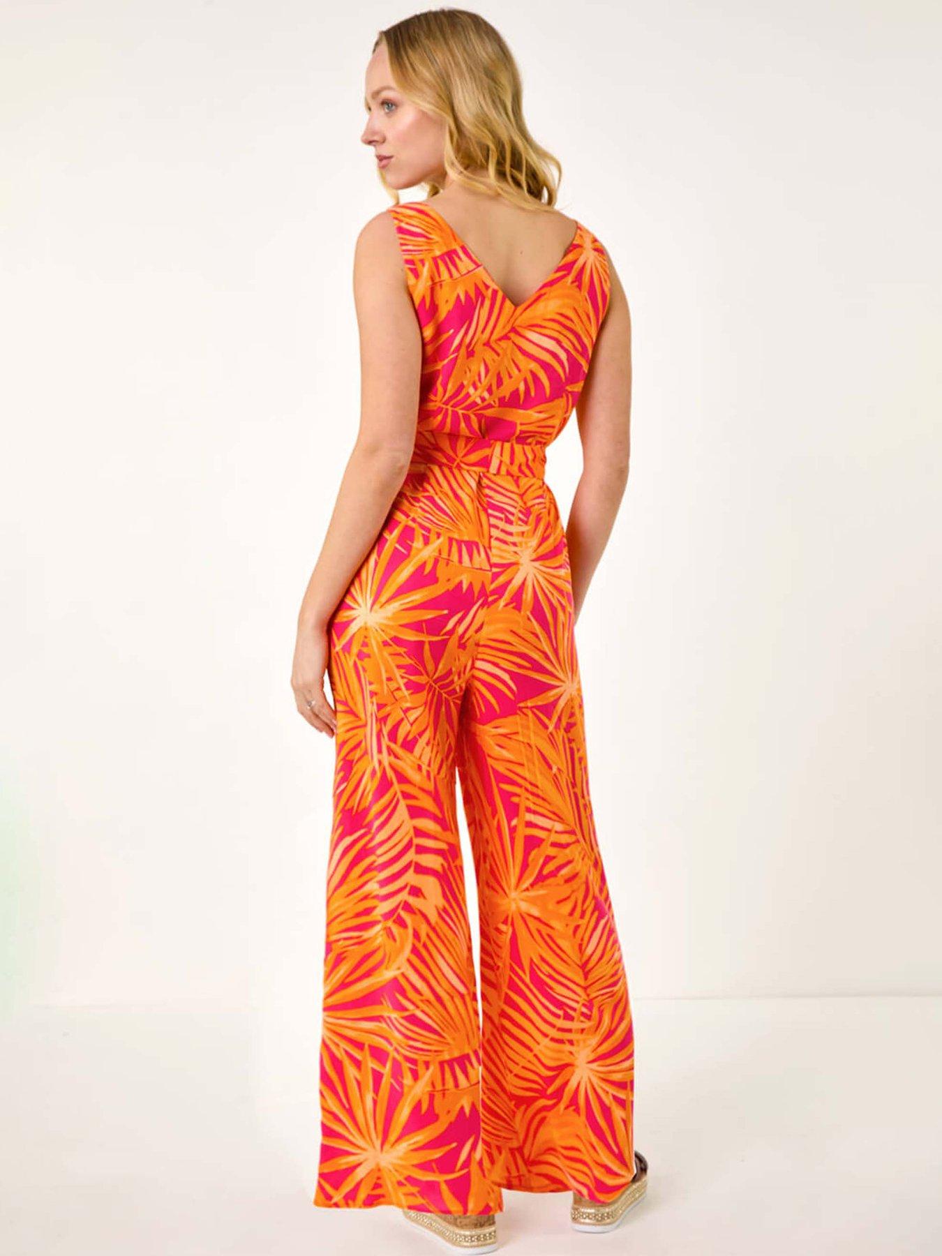 roman-dusk-palm-print-belted-jumpsuit-orangestillFront