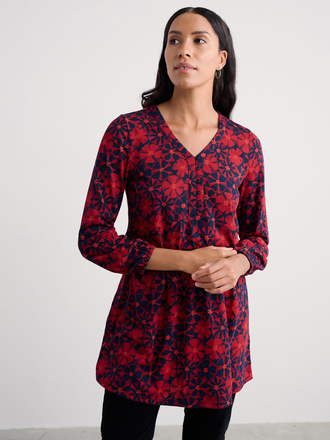 seasalt-cornwall-peg-loom-a-line-jersey-tunic-red