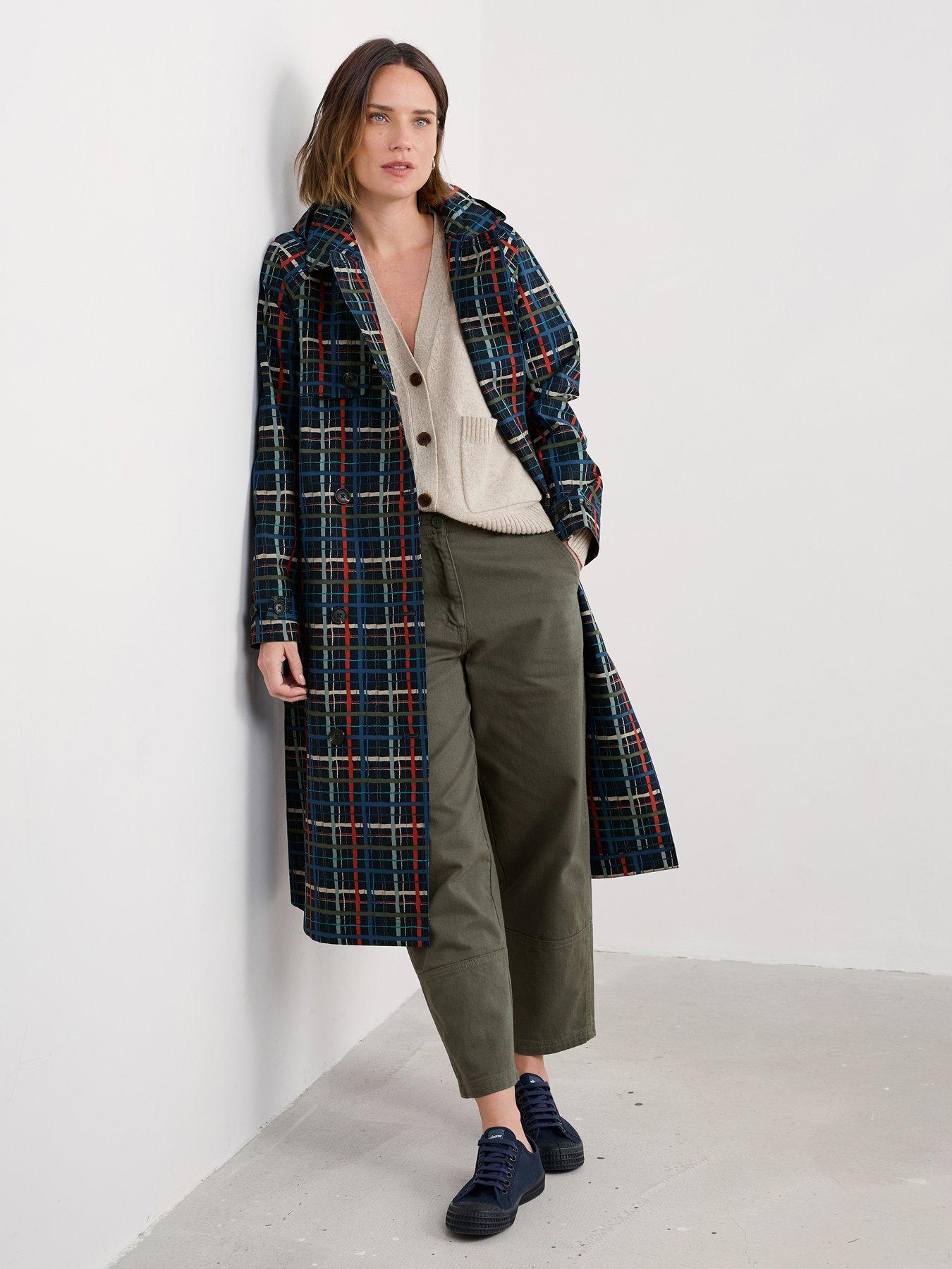 Image 3 of 5 of Seasalt Cornwall Penweathers Trench Coat - Blue