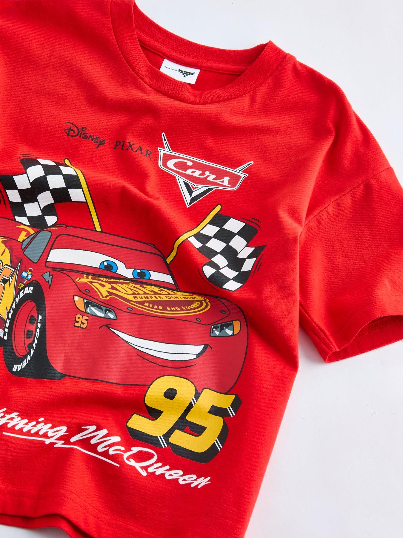 Image 5 of 6 of The Very Collection 2pk Disney Cars Tees - Red/White