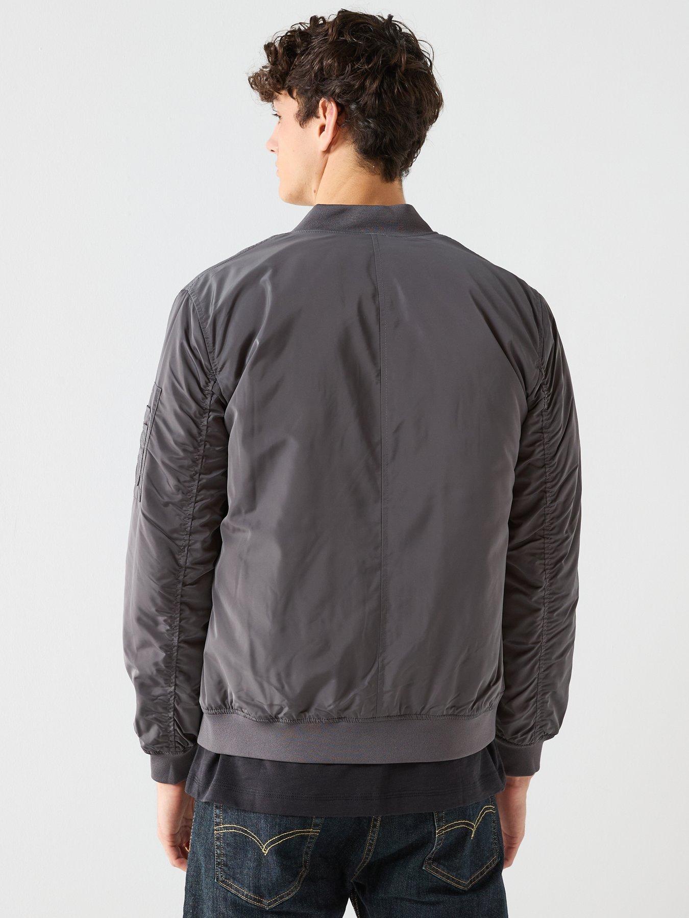 only-sons-joshua-bomber-jacket-dark-greystillFront