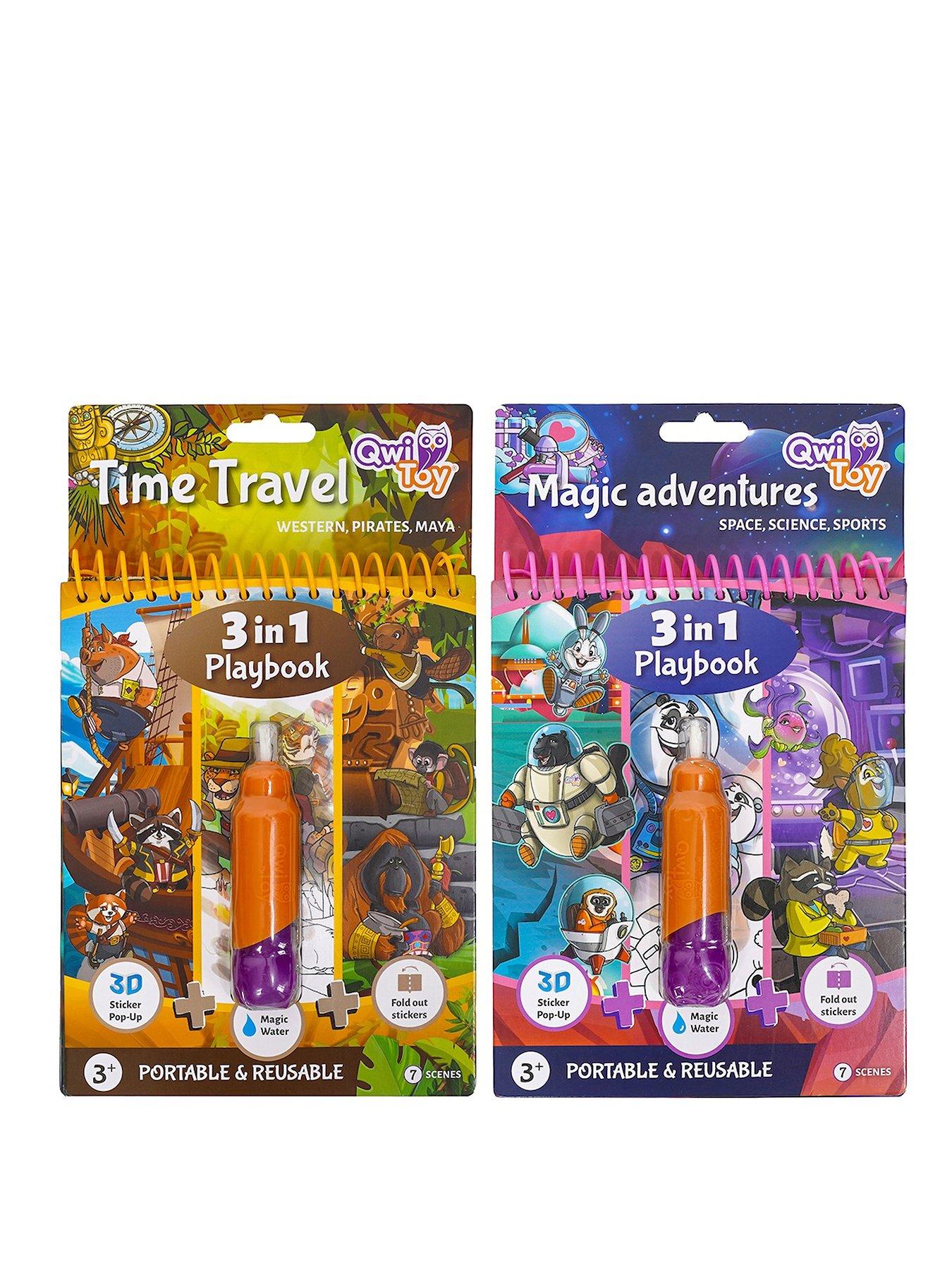 QwiToys Time Travel & Magic Adventures 3 in 1 Playbook  Twin Pack