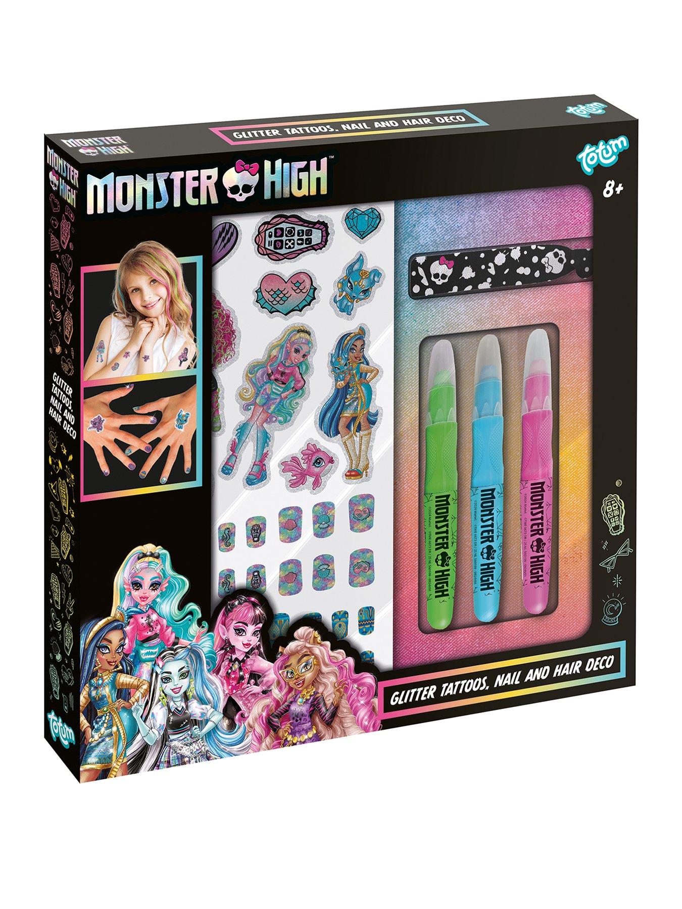 Monster High Glitter Tattoos, Nail  &  Hair Set