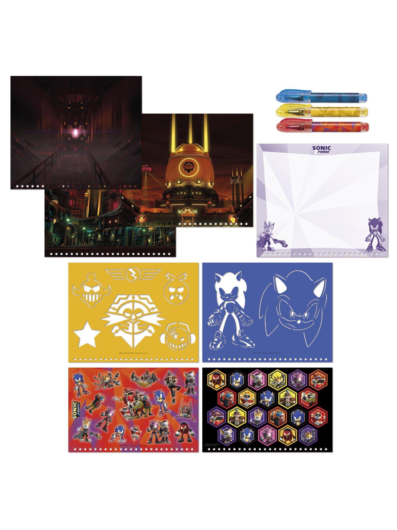 Image 2 of 3 of Sonic the Hedgehog Designer Activity Book with Stencils