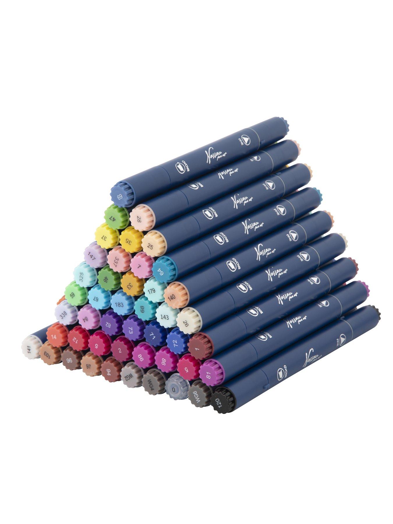 Image 4 of 7 of Round dual markers, 48 pcs in transparent box