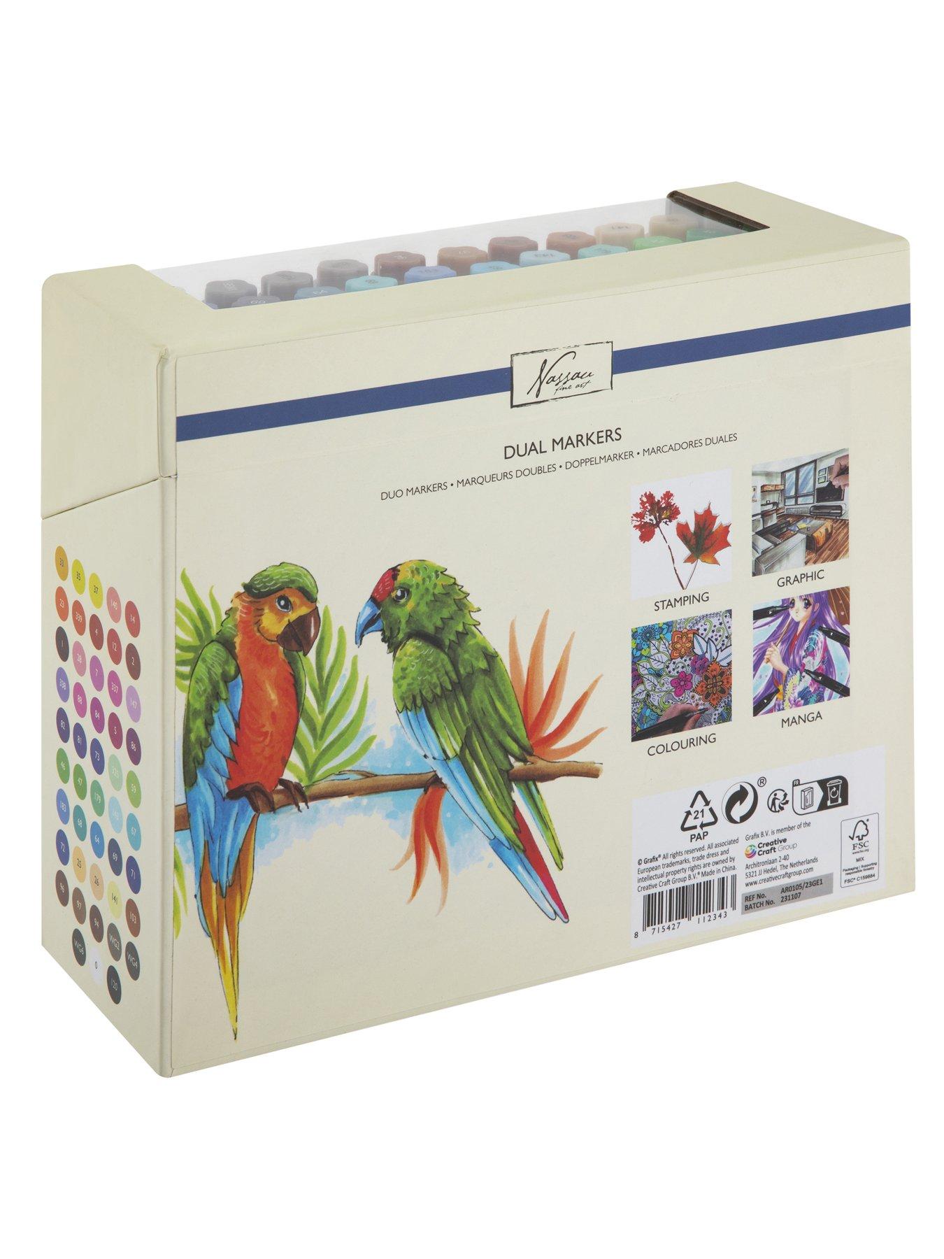 Image 6 of 7 of Round dual markers, 48 pcs in transparent box