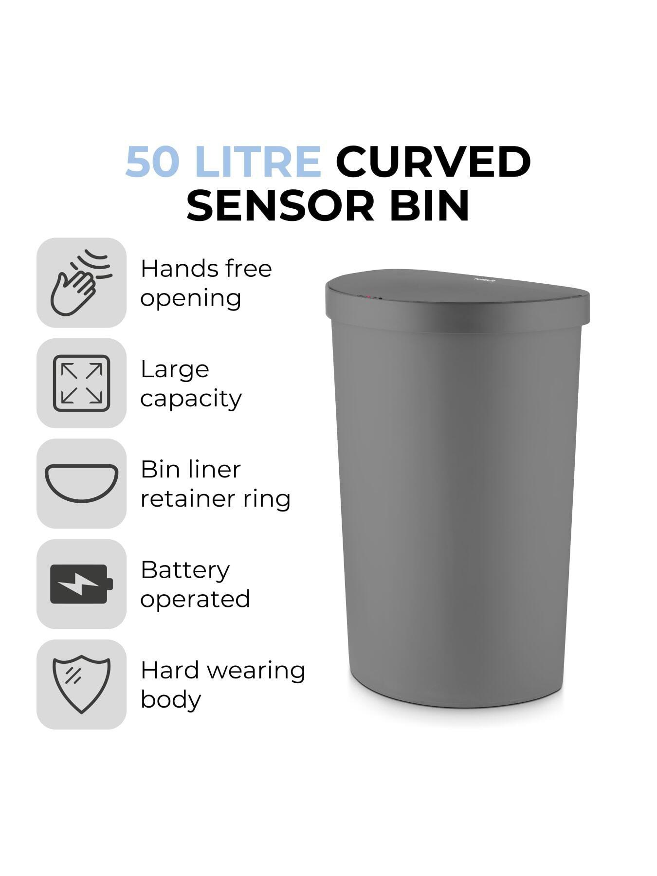 Image 2 of 6 of Tower 50l Curved Sensor Bin