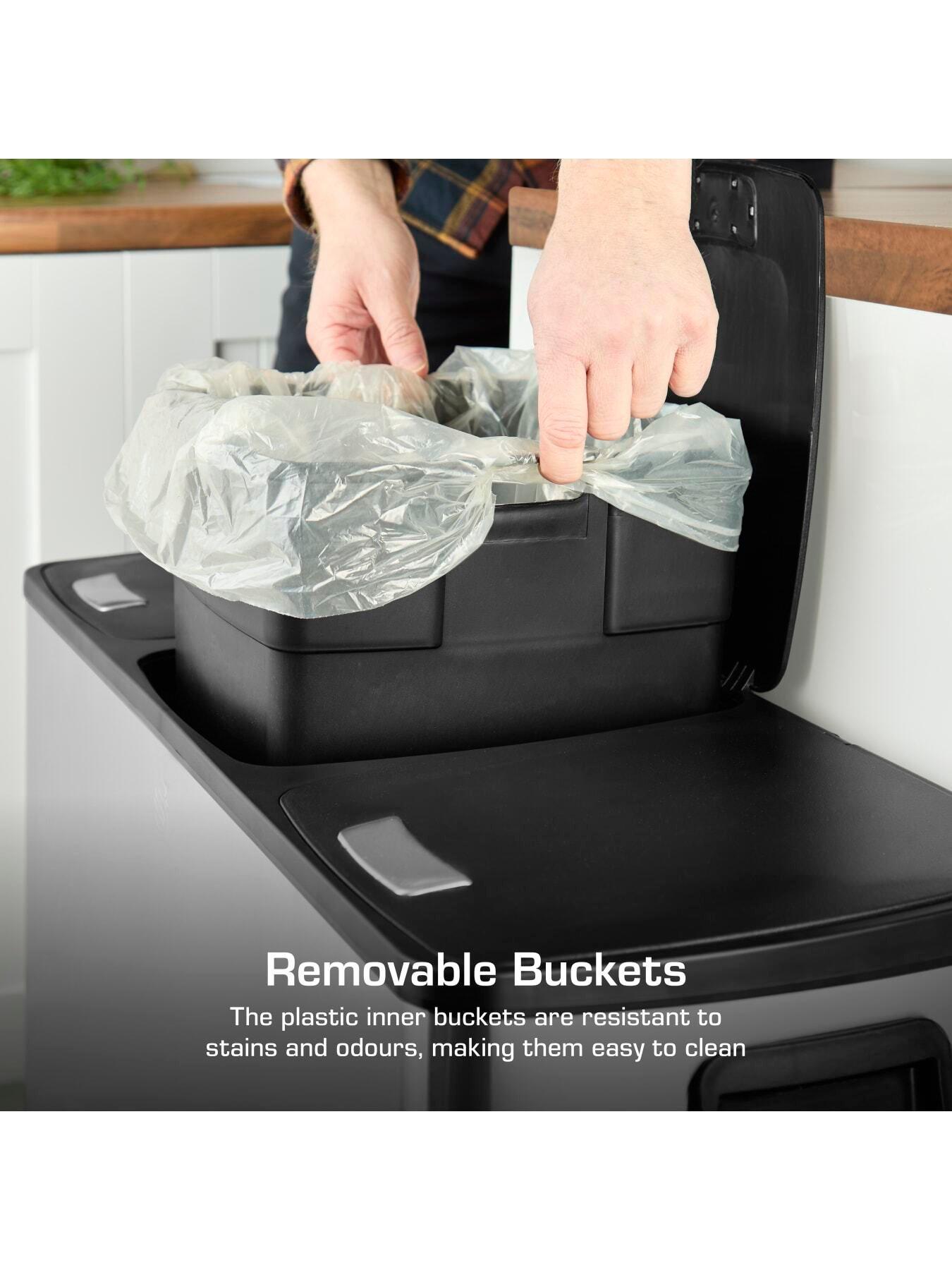 Image 3 of 6 of Swan 90l (3x30l) Pedal Recycling Bin
