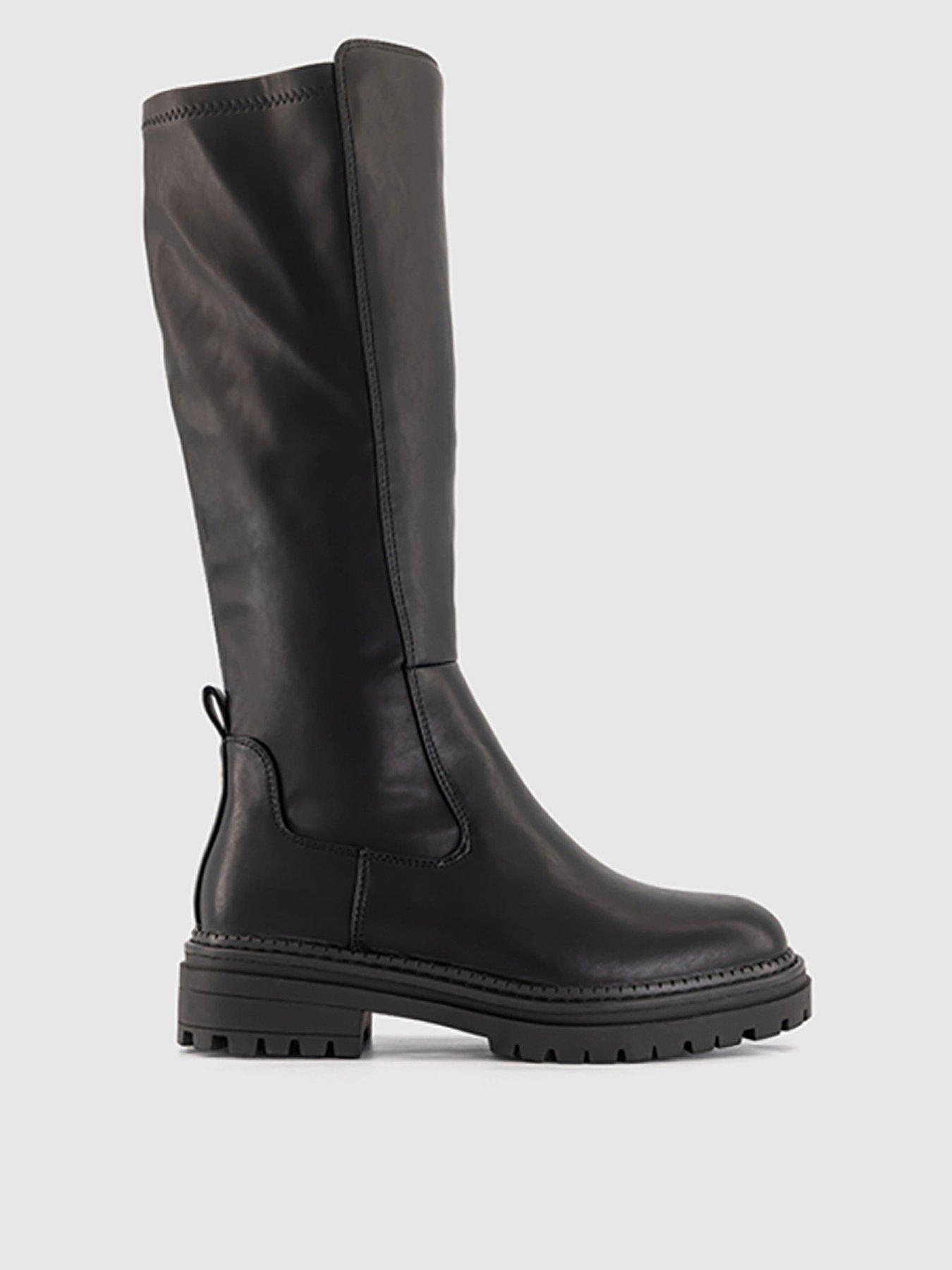 Image 1 of 4 of OFFICE Kaci Chunky Knee High Boot - Black