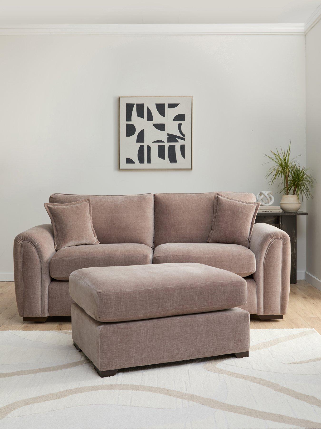 Image 1 of 7 of The Very Collection Carmen 3 Seater + Footstool