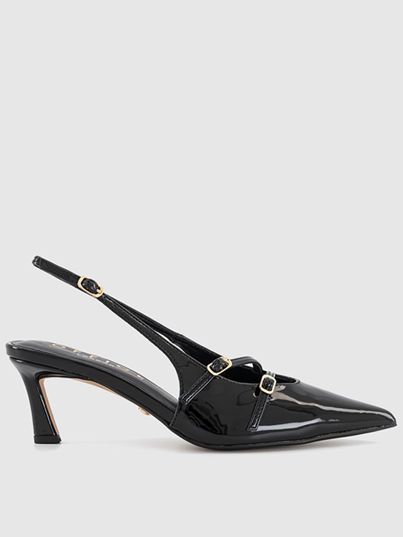 office-melba-multi-strap-and-buckle-slingback-court-shoes-black