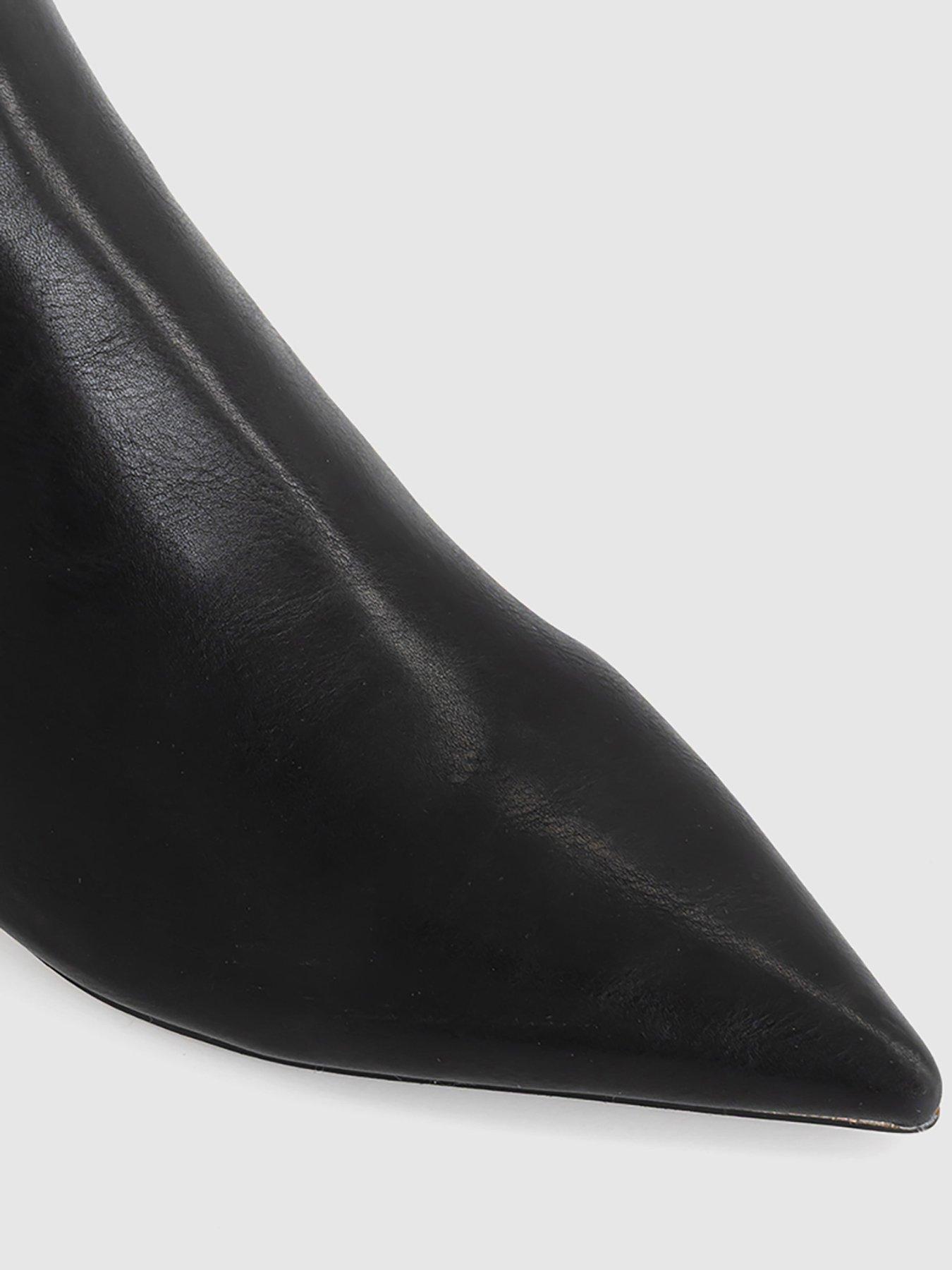 Image 3 of 4 of OFFICE Alessia Kitten Heel Boots - Black