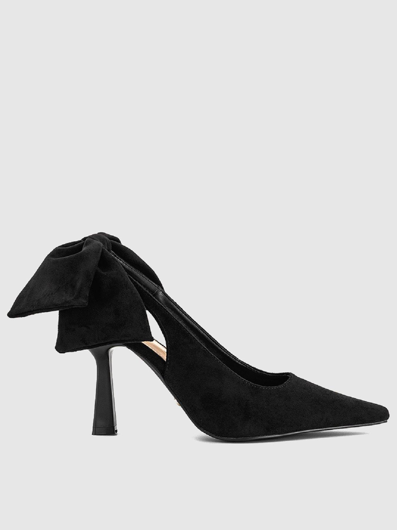 OFFICE Heist Bow Back Court Heel - Black